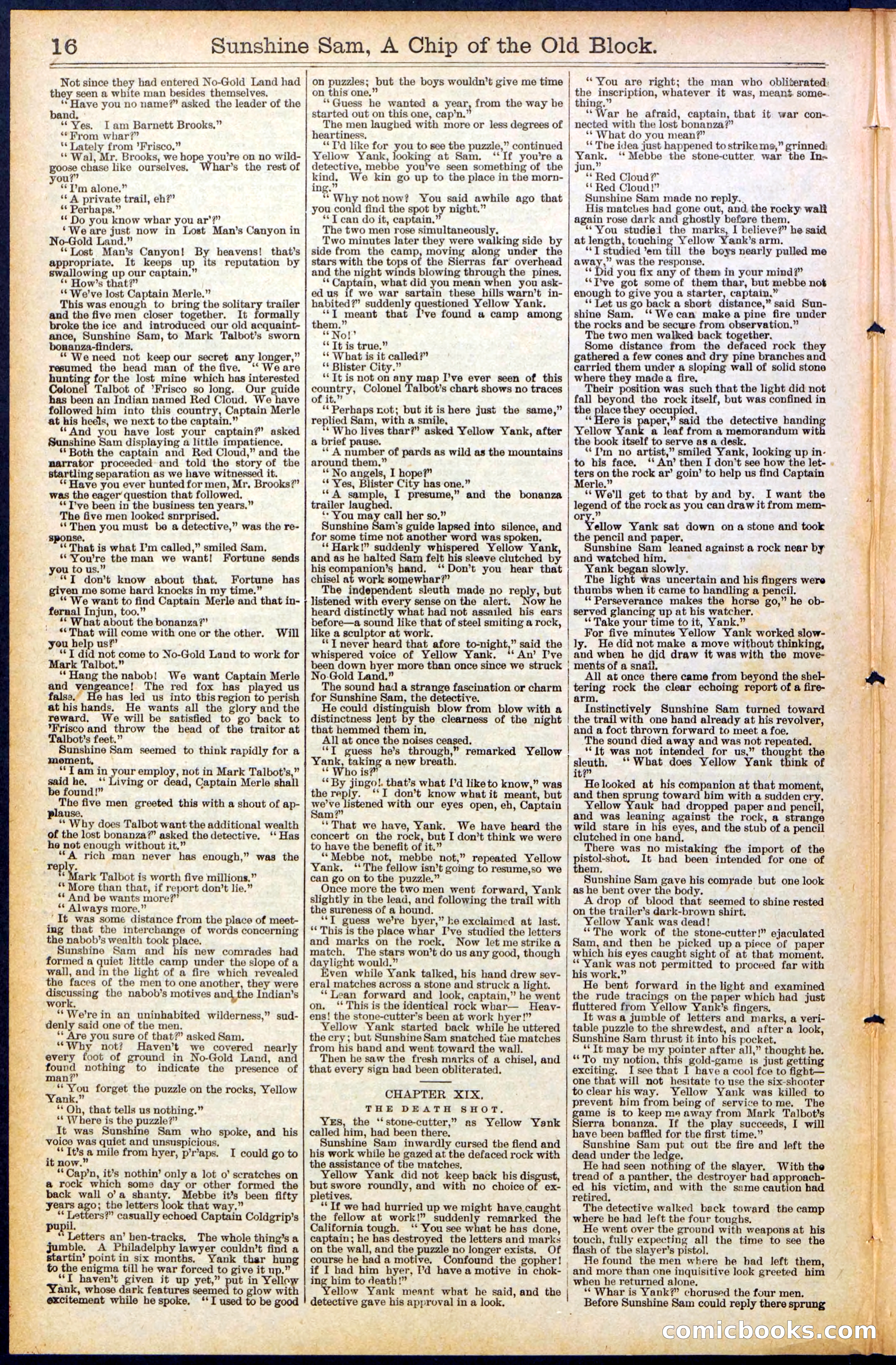 Beadle's New York Dime Library No. 487 — page 16 of 32