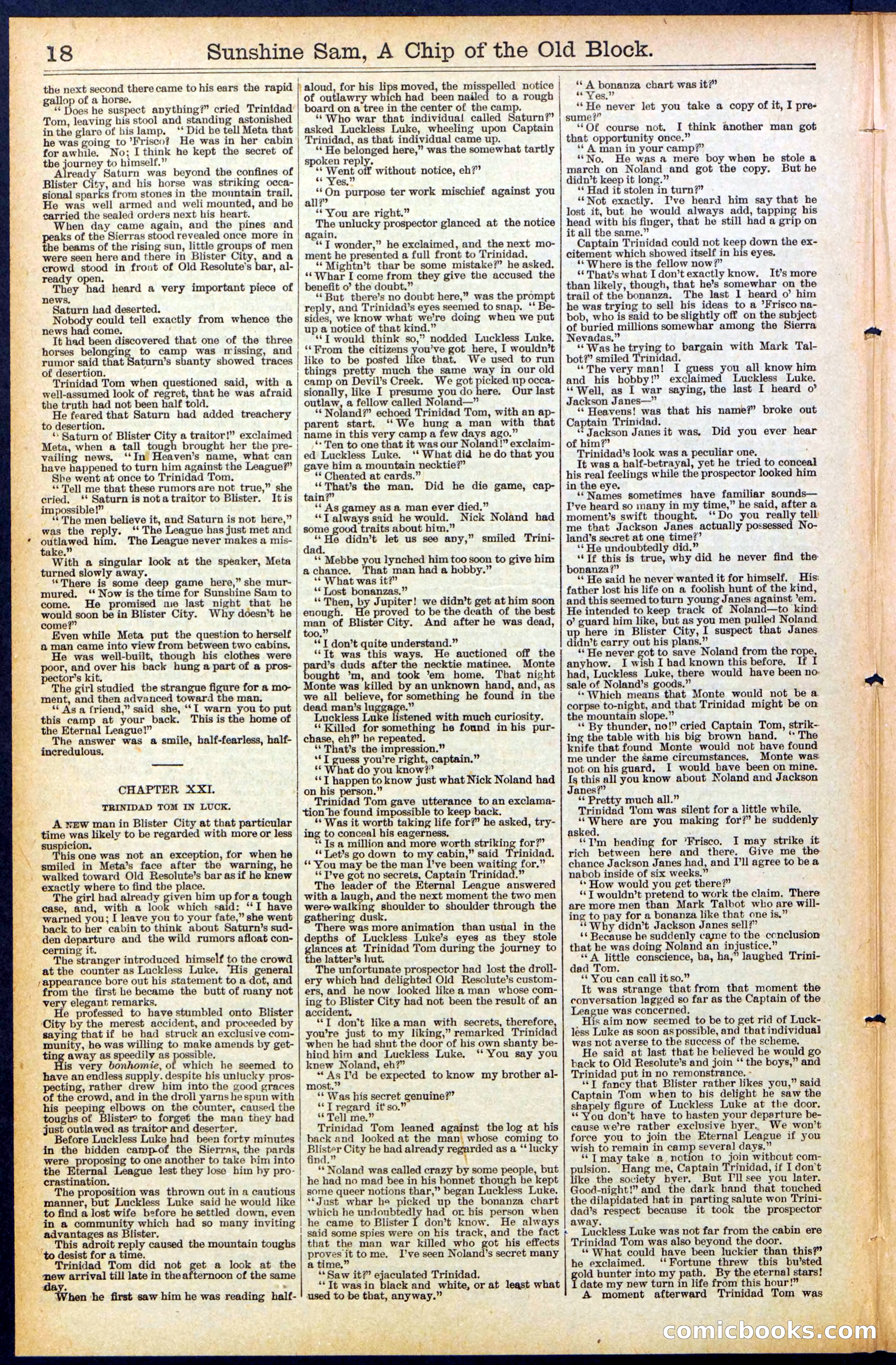 Beadle's New York Dime Library No. 487 — page 18 of 32