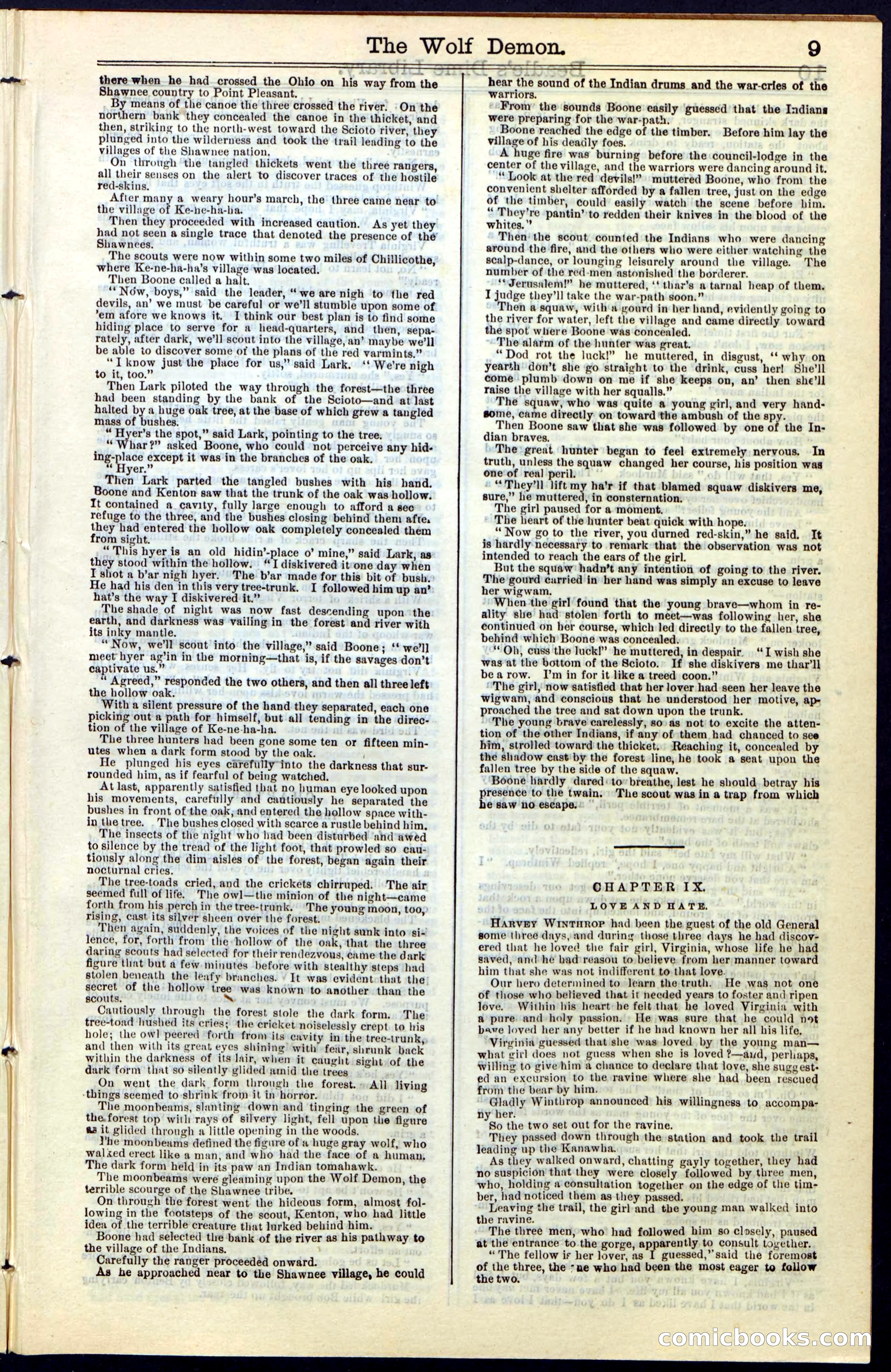 Beadle's New York Dime Library, No. 49 — page 9 of 48