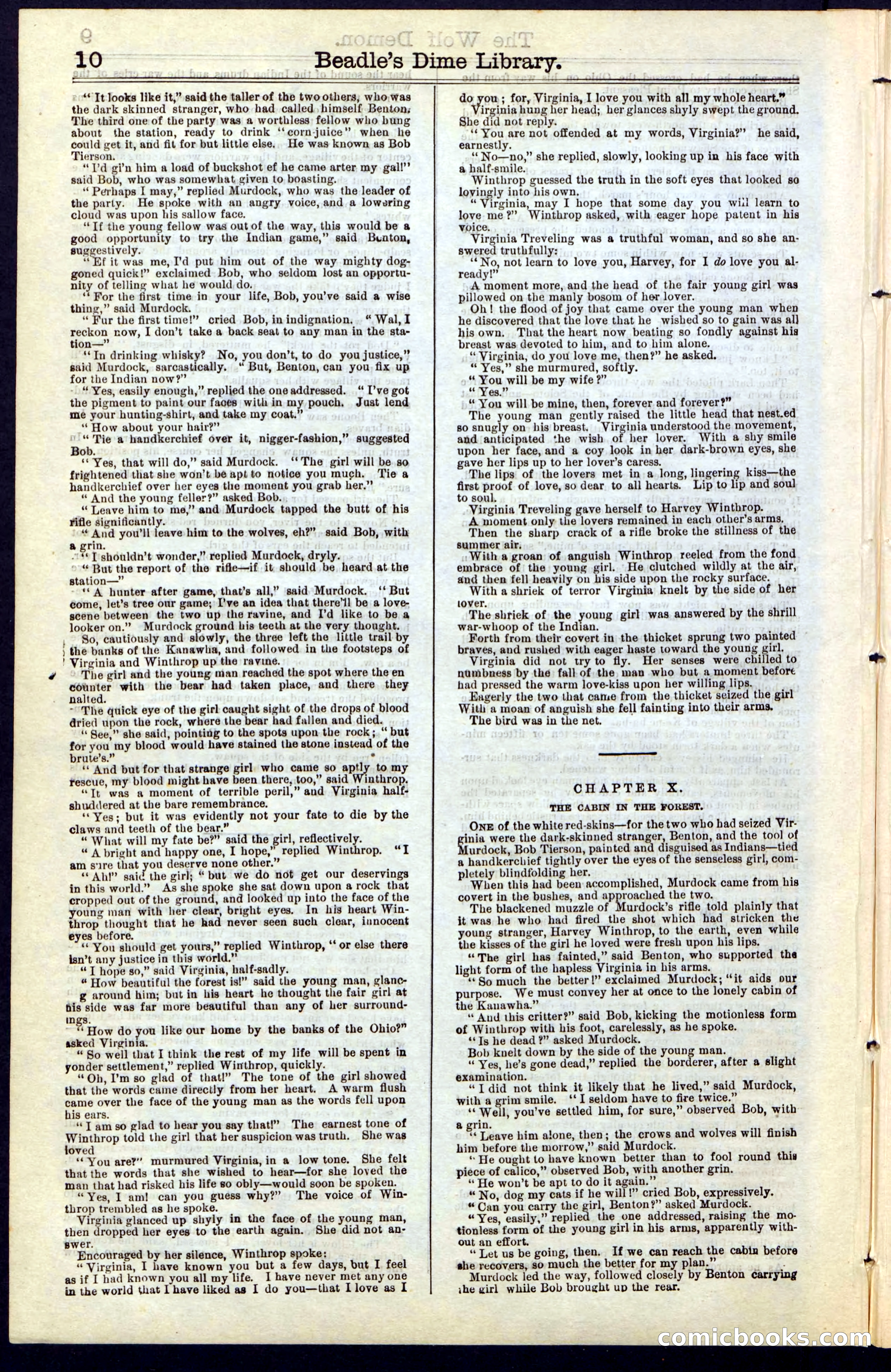 Beadle's New York Dime Library, No. 49 — page 10 of 48