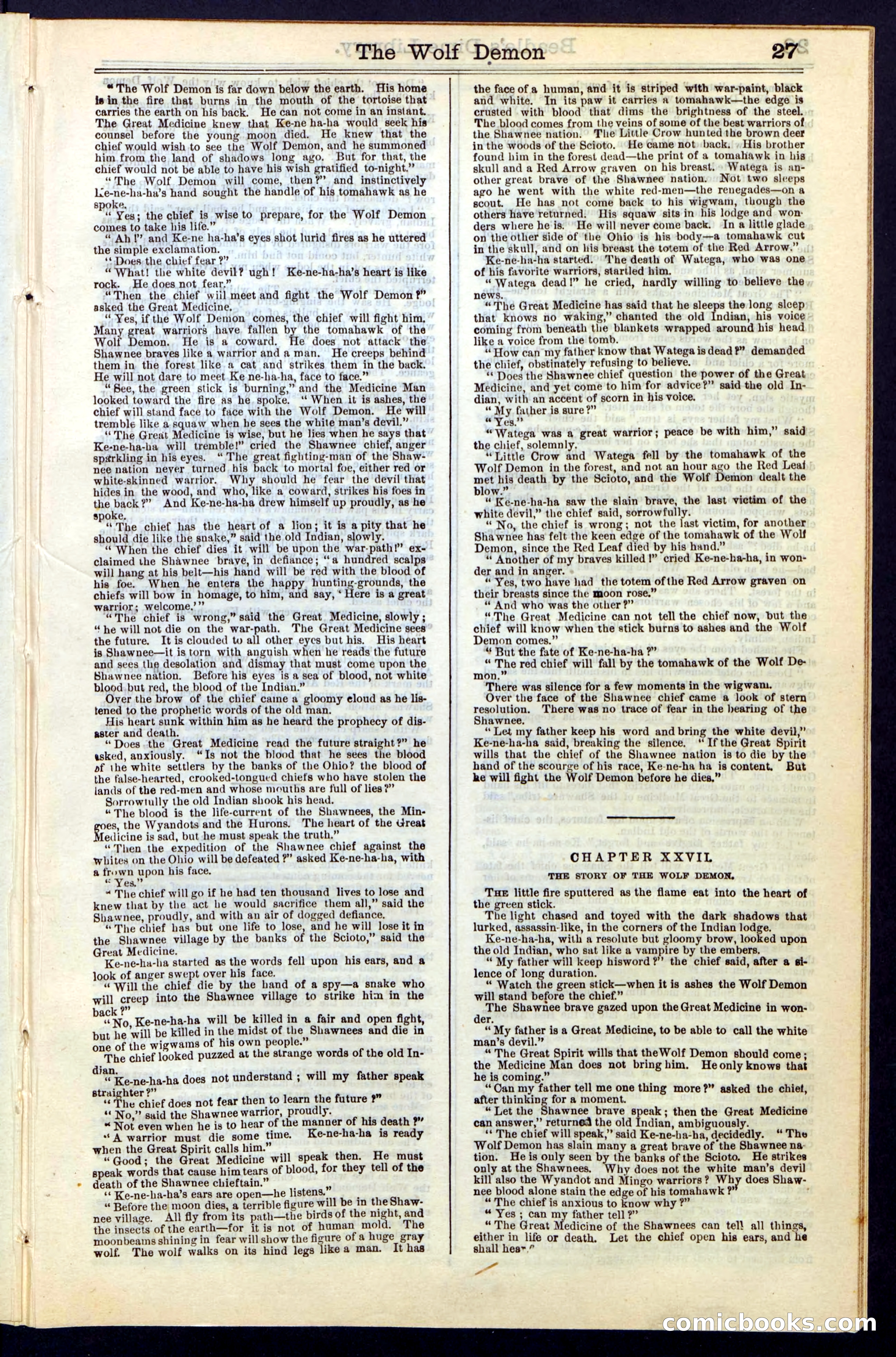 Beadle's New York Dime Library, No. 49 — page 27 of 48
