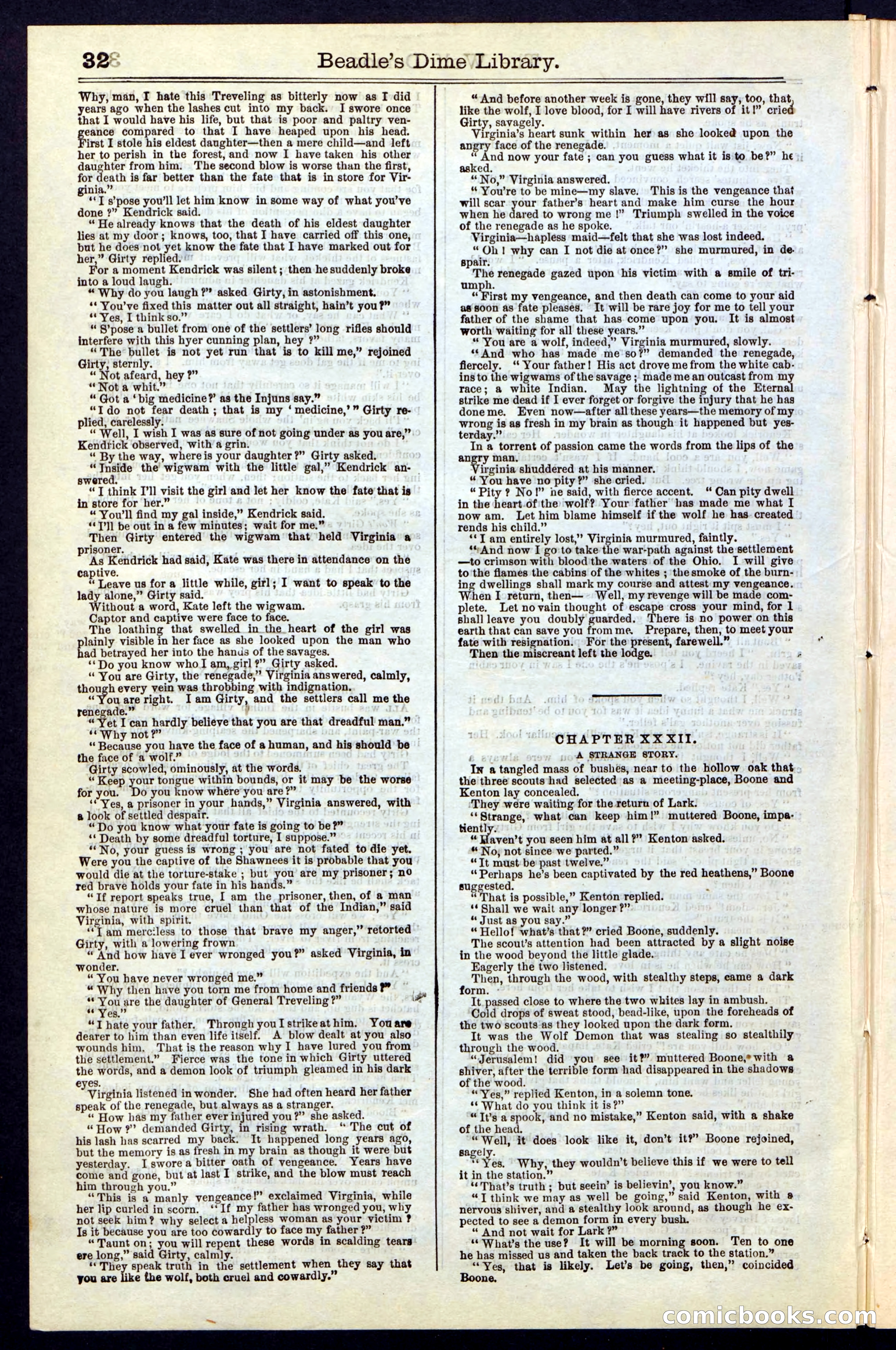 Beadle's New York Dime Library, No. 49 — page 32 of 48