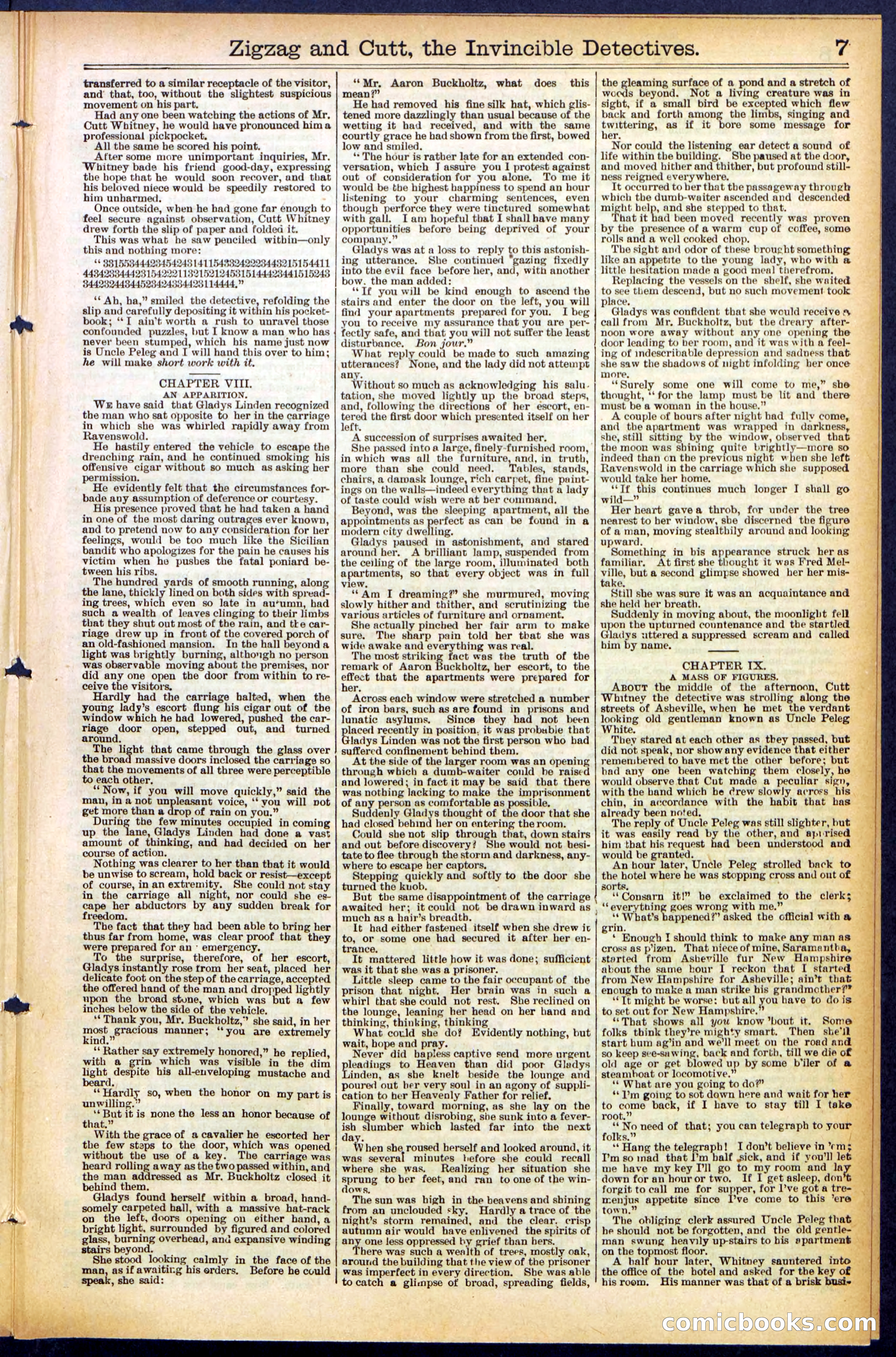 Beadle's New York Dime Library No. 491 — page 7 of 32