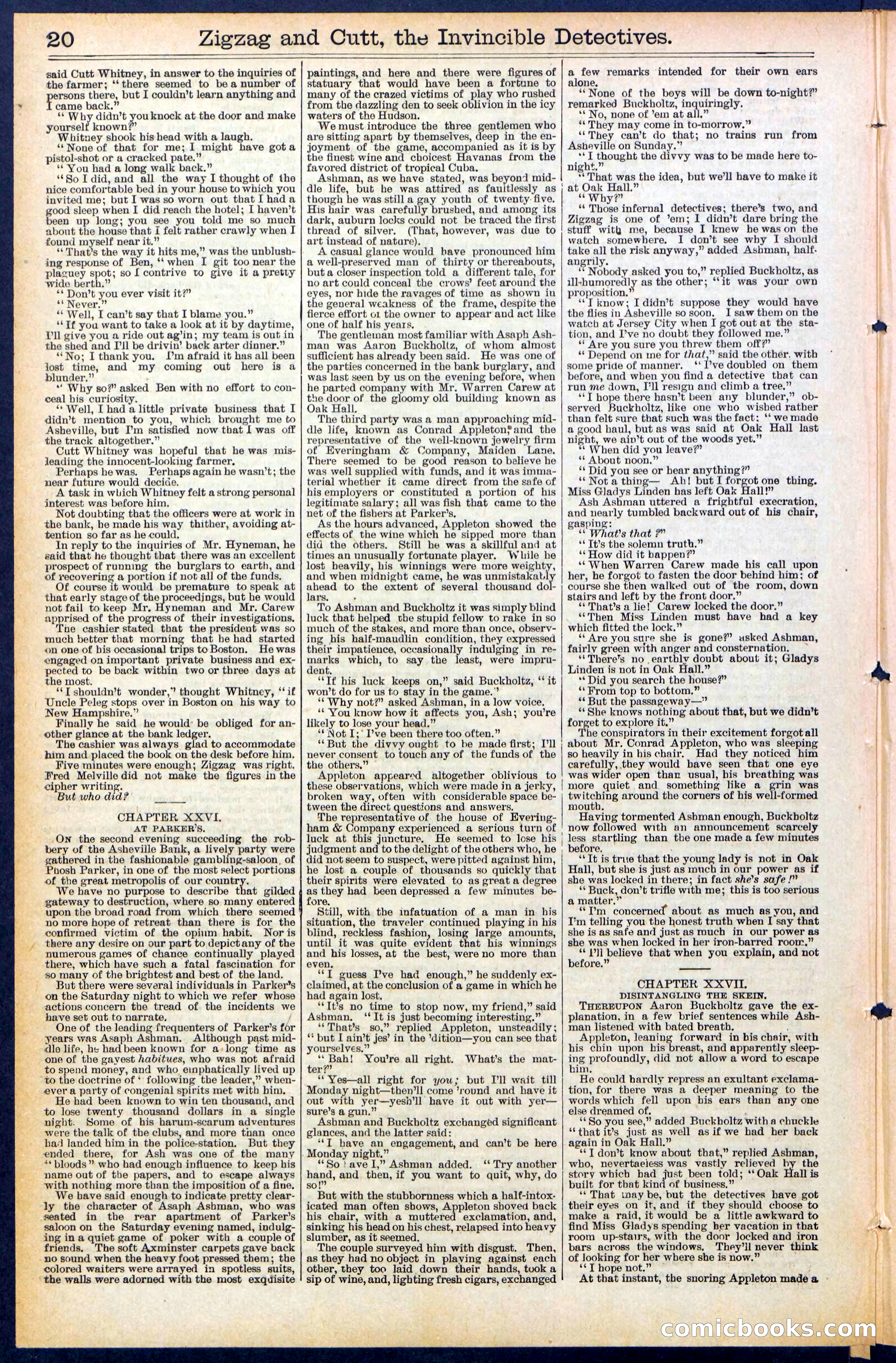 Beadle's New York Dime Library No. 491 — page 20 of 32