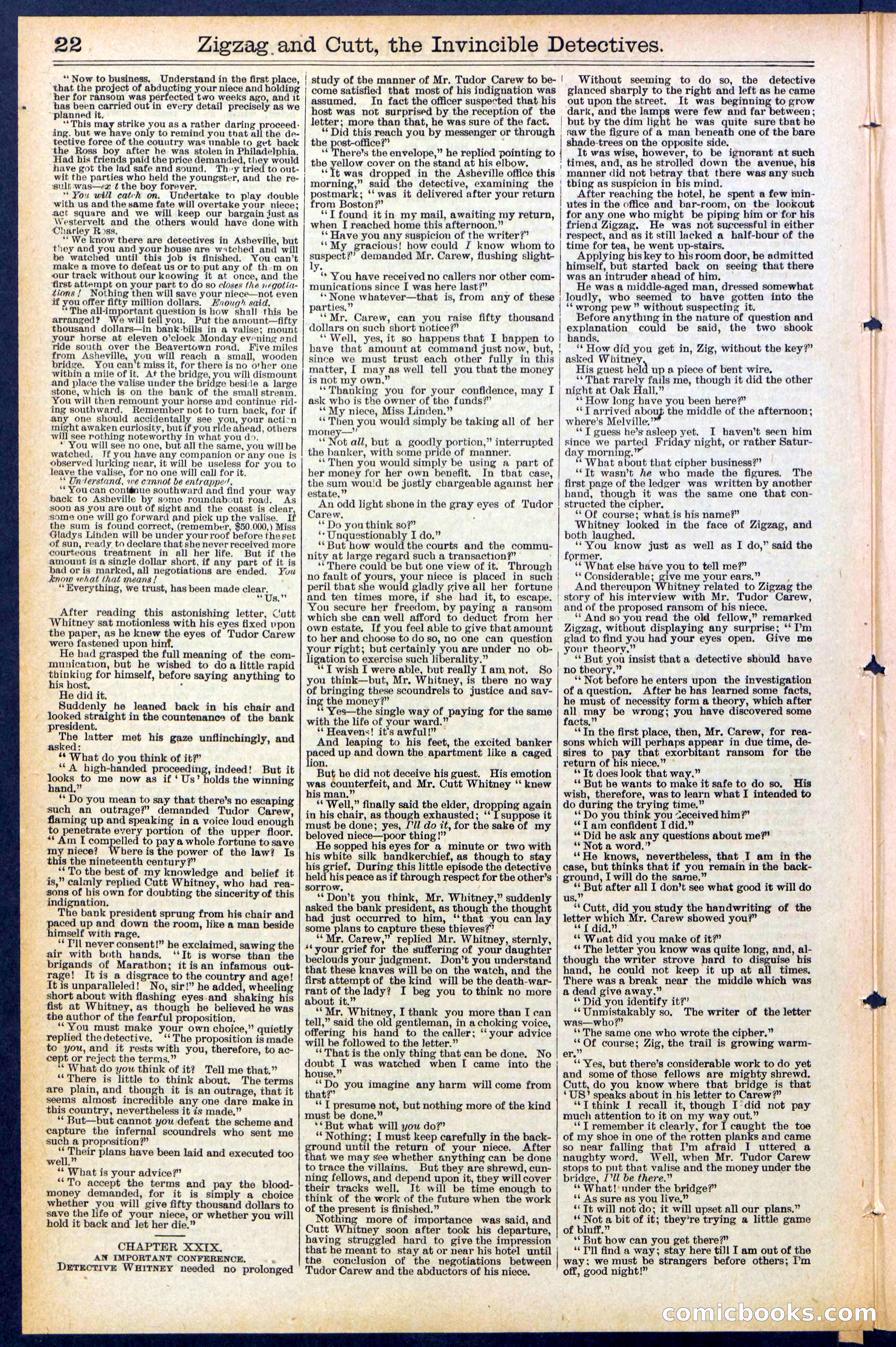Beadle's New York Dime Library No. 491 — page 22 of 32