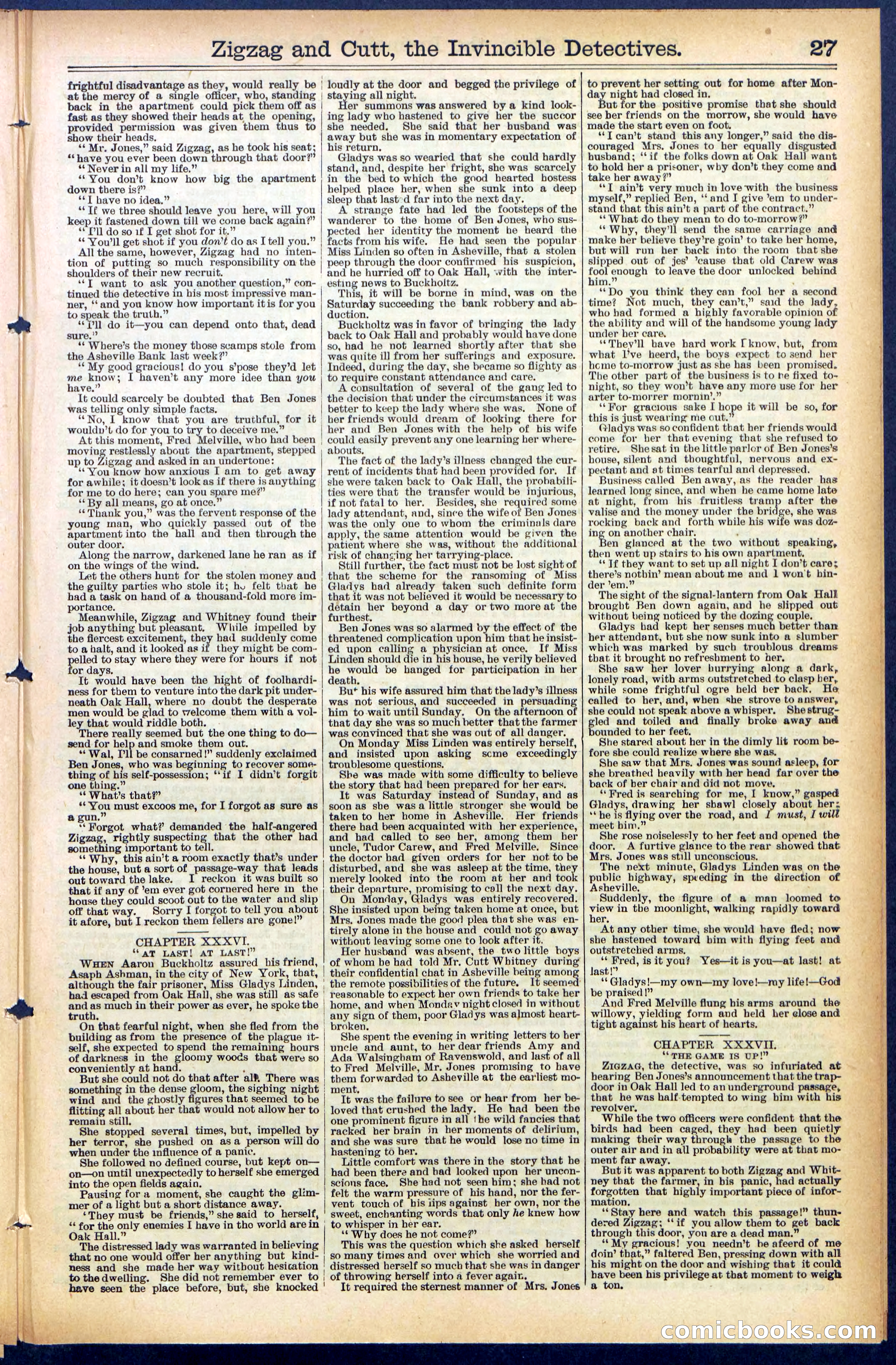 Beadle's New York Dime Library No. 491 — page 27 of 32
