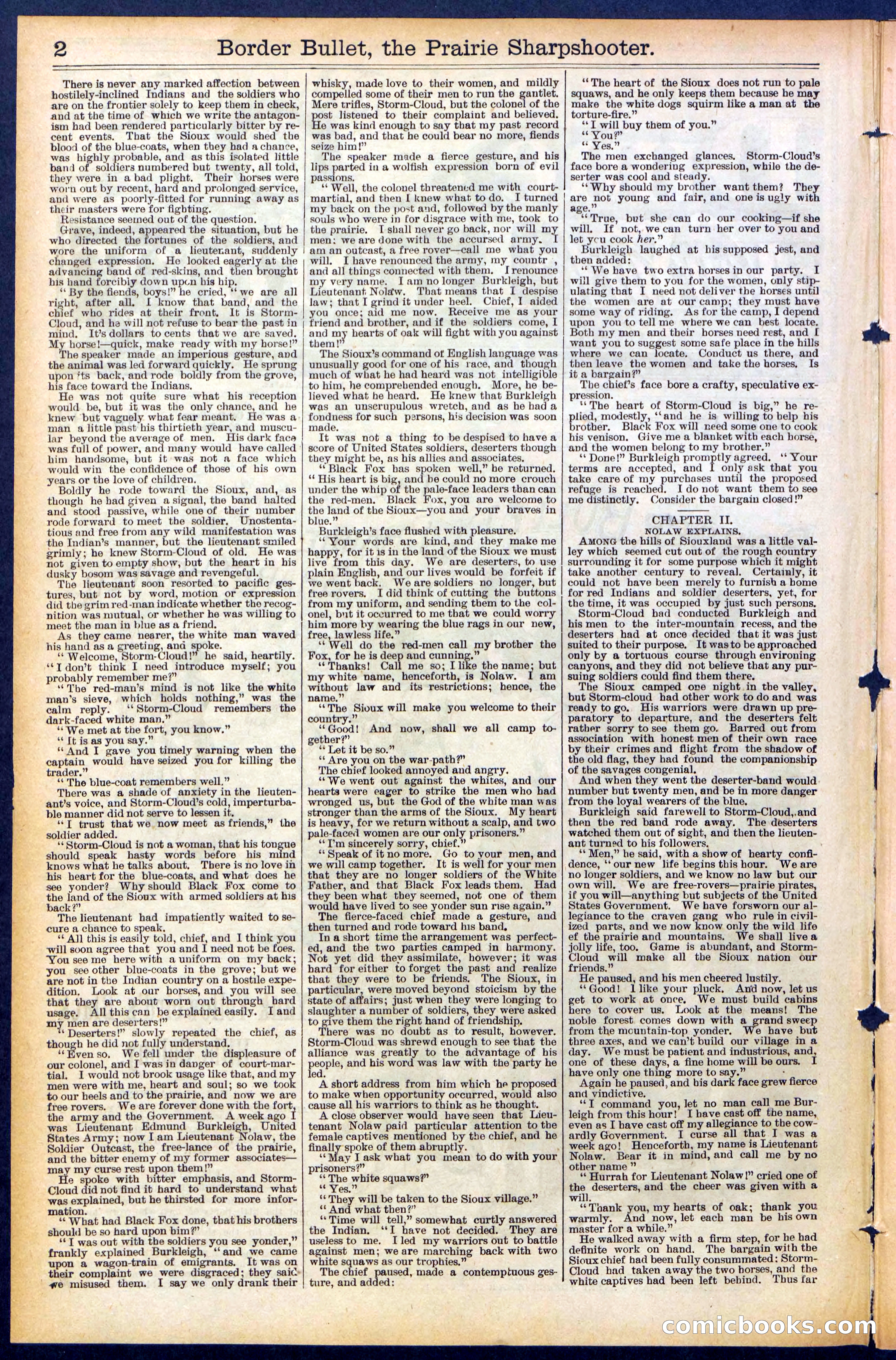 Beadle's New York Dime Library No. 492 — page 2 of 32