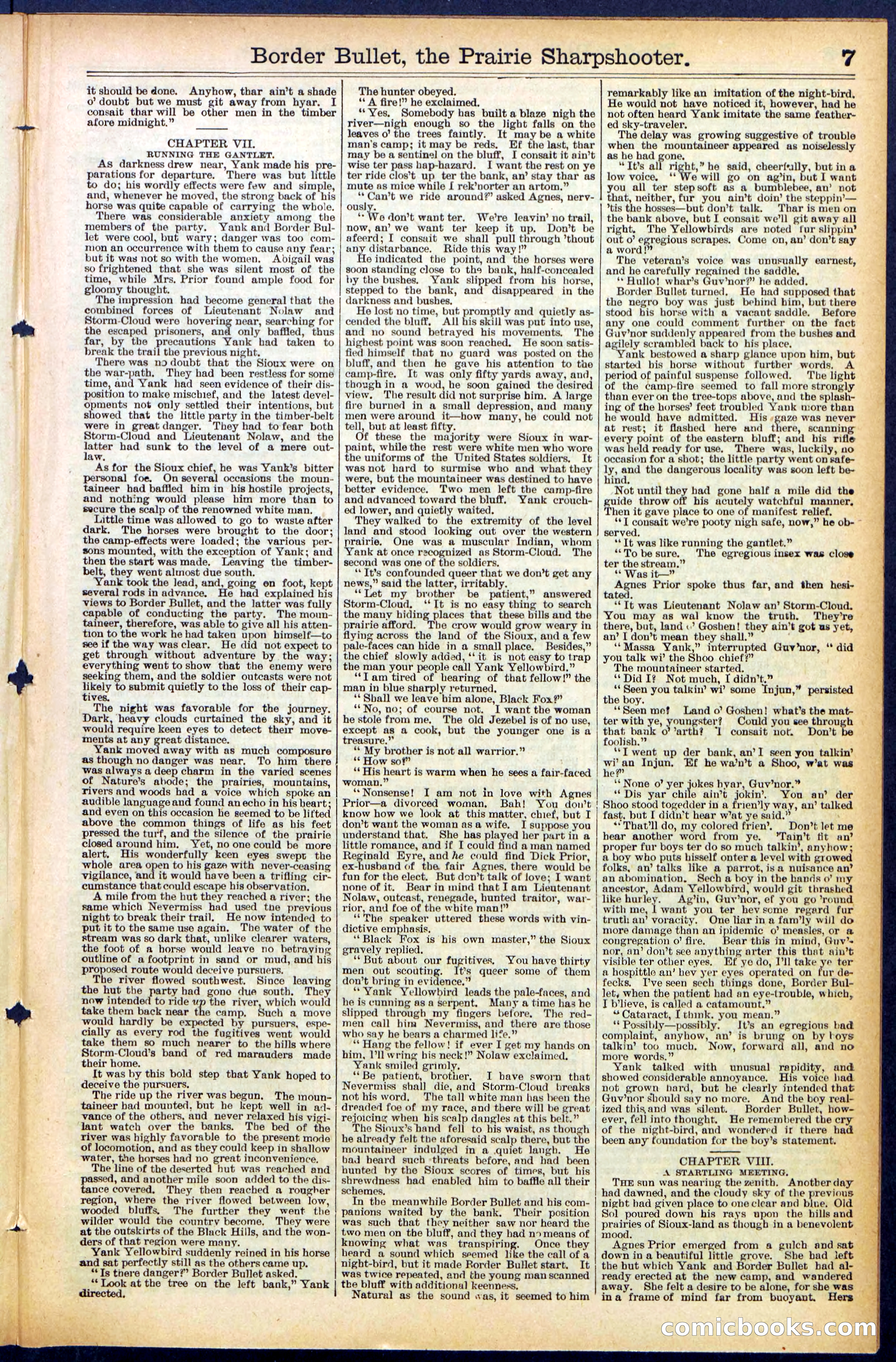 Beadle's New York Dime Library No. 492 — page 7 of 32