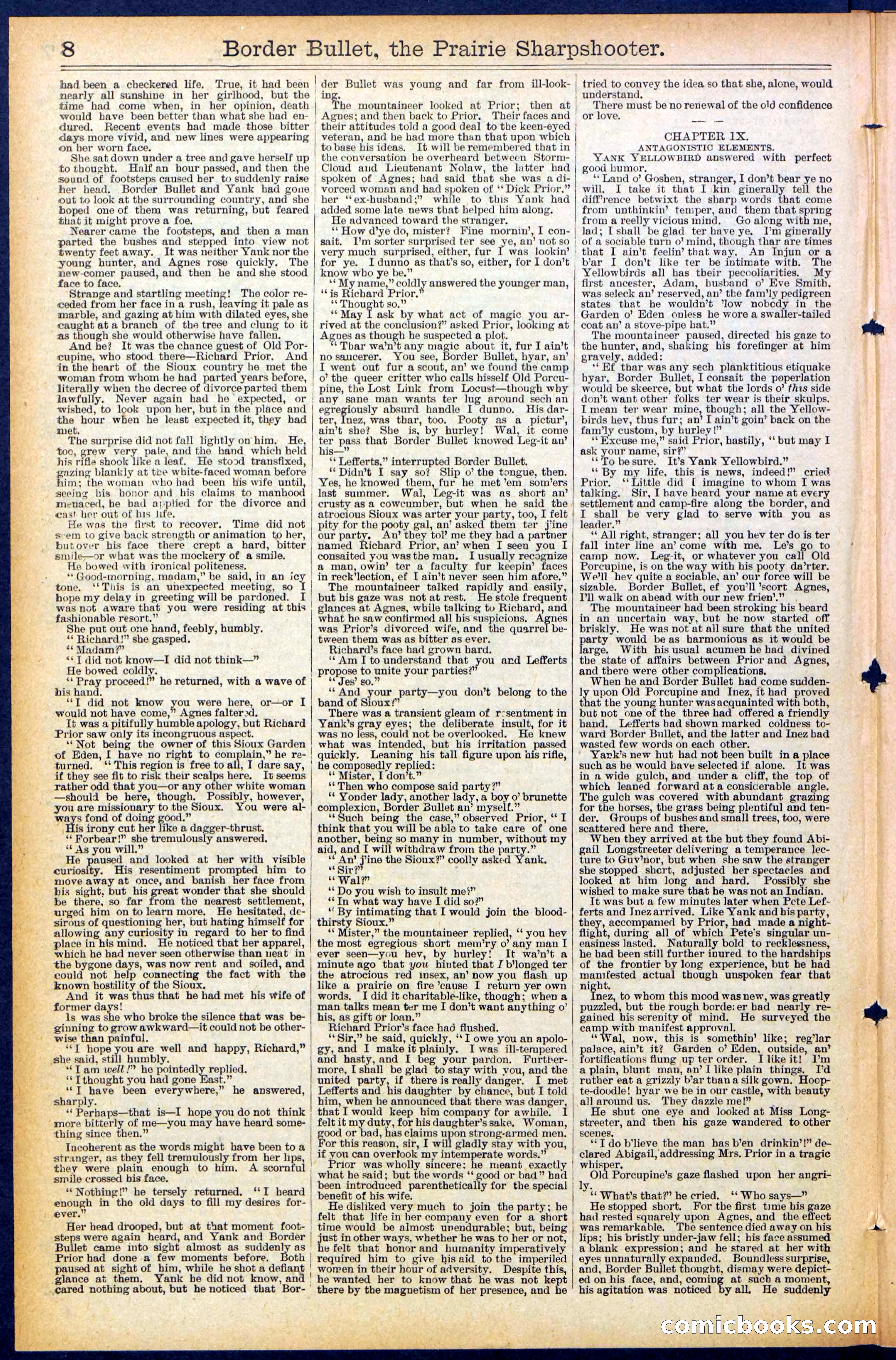 Beadle's New York Dime Library No. 492 — page 8 of 32