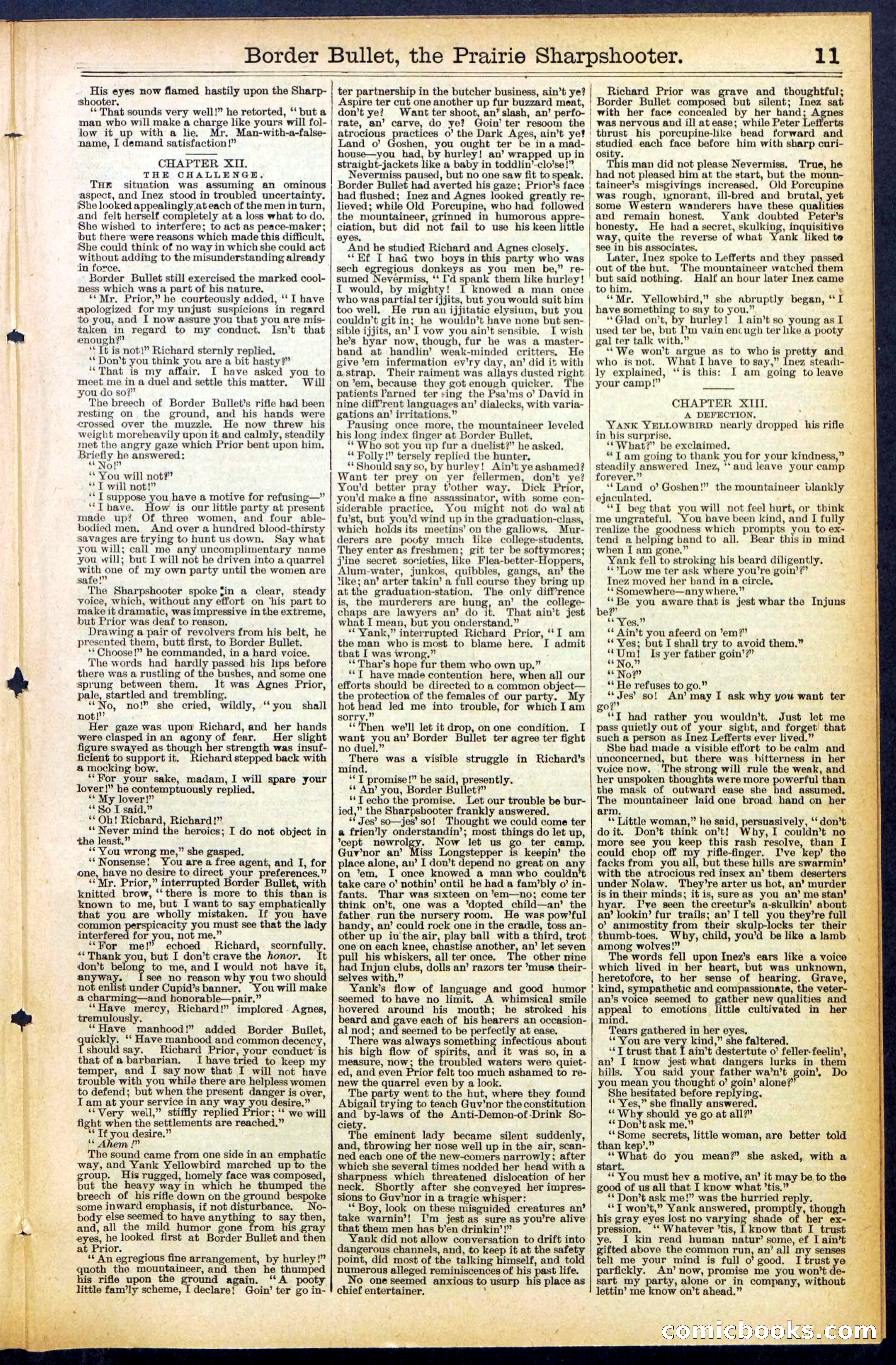 Beadle's New York Dime Library No. 492 — page 11 of 32