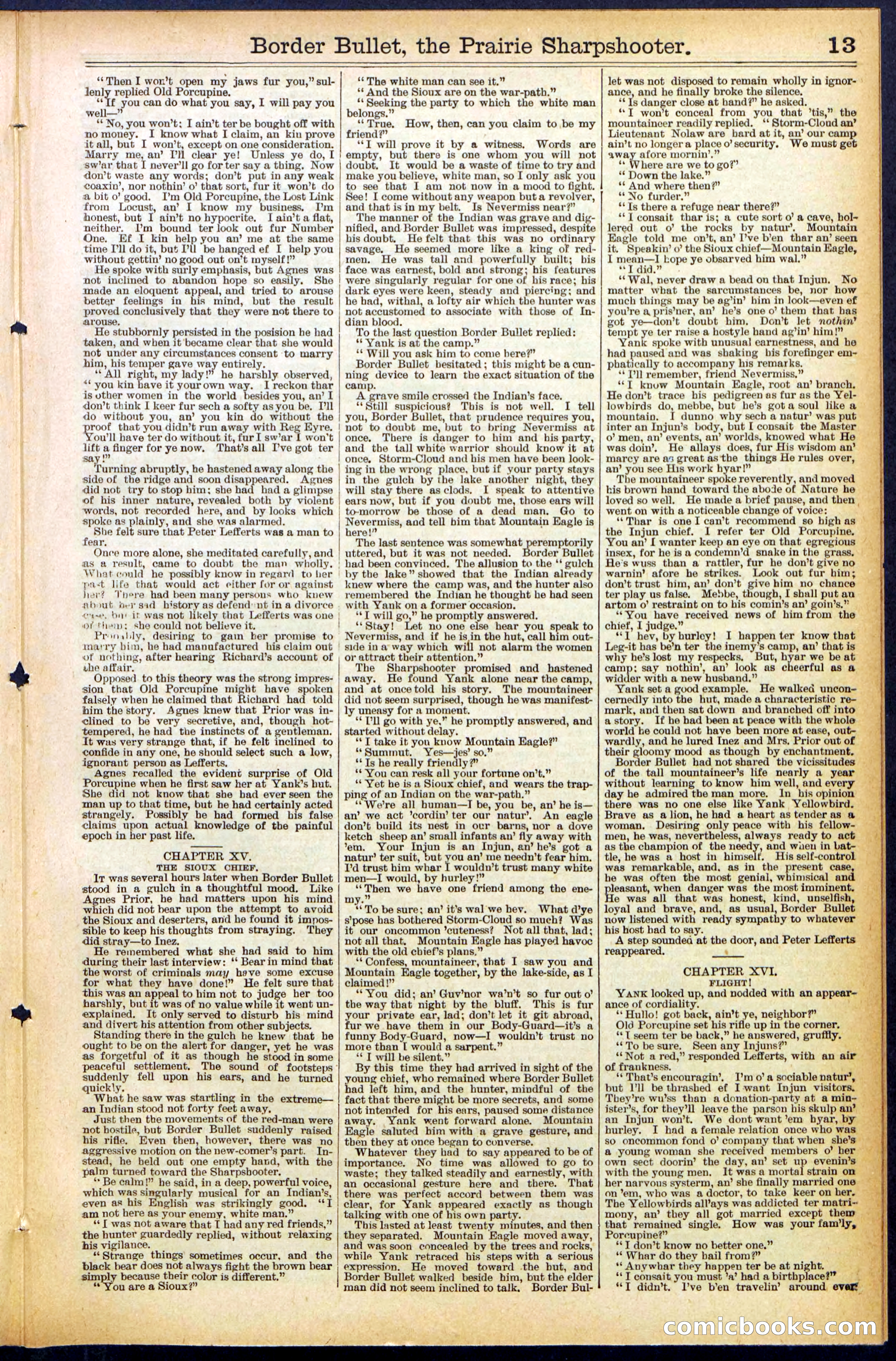 Beadle's New York Dime Library No. 492 — page 13 of 32