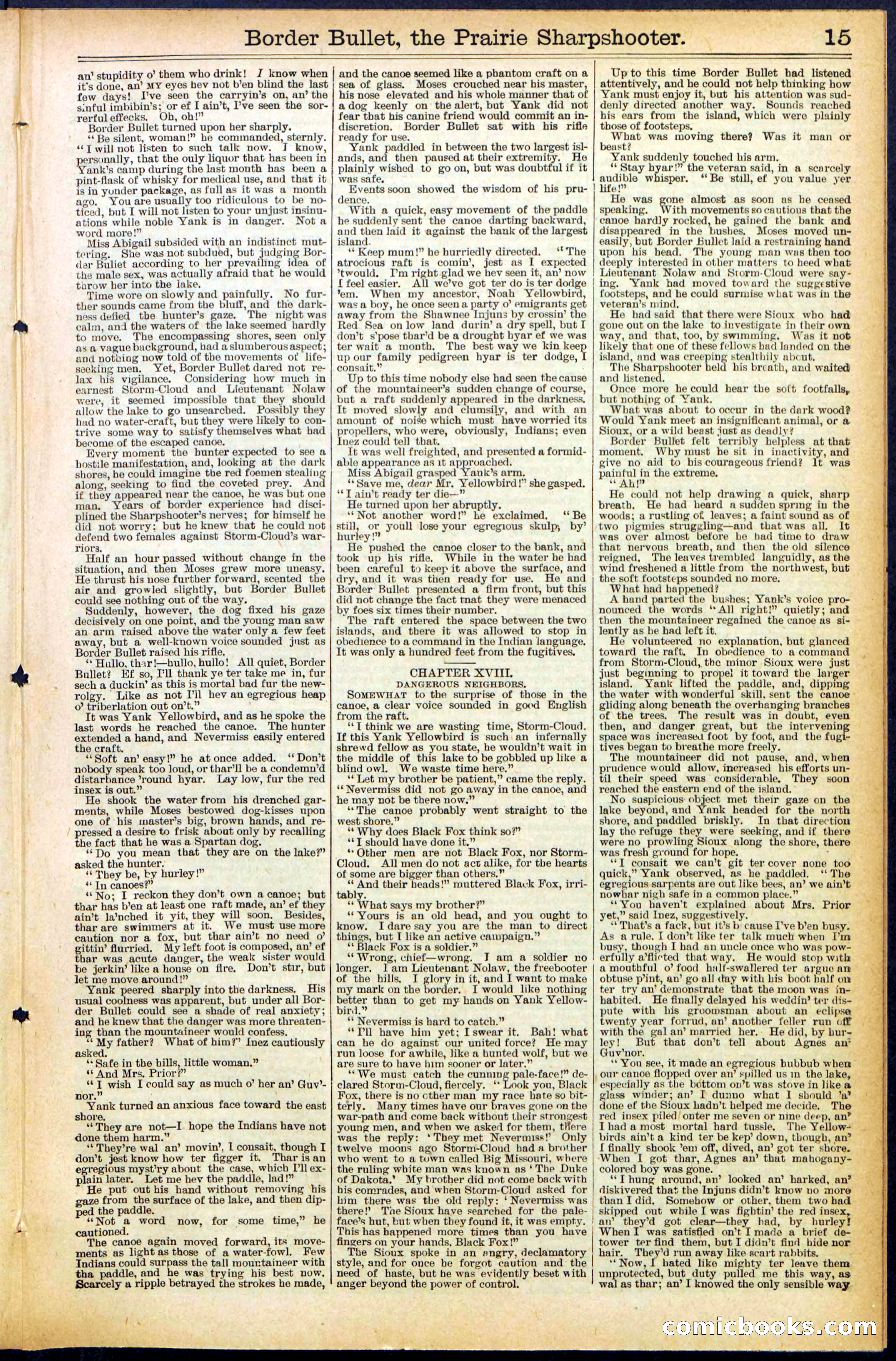 Beadle's New York Dime Library No. 492 — page 15 of 32