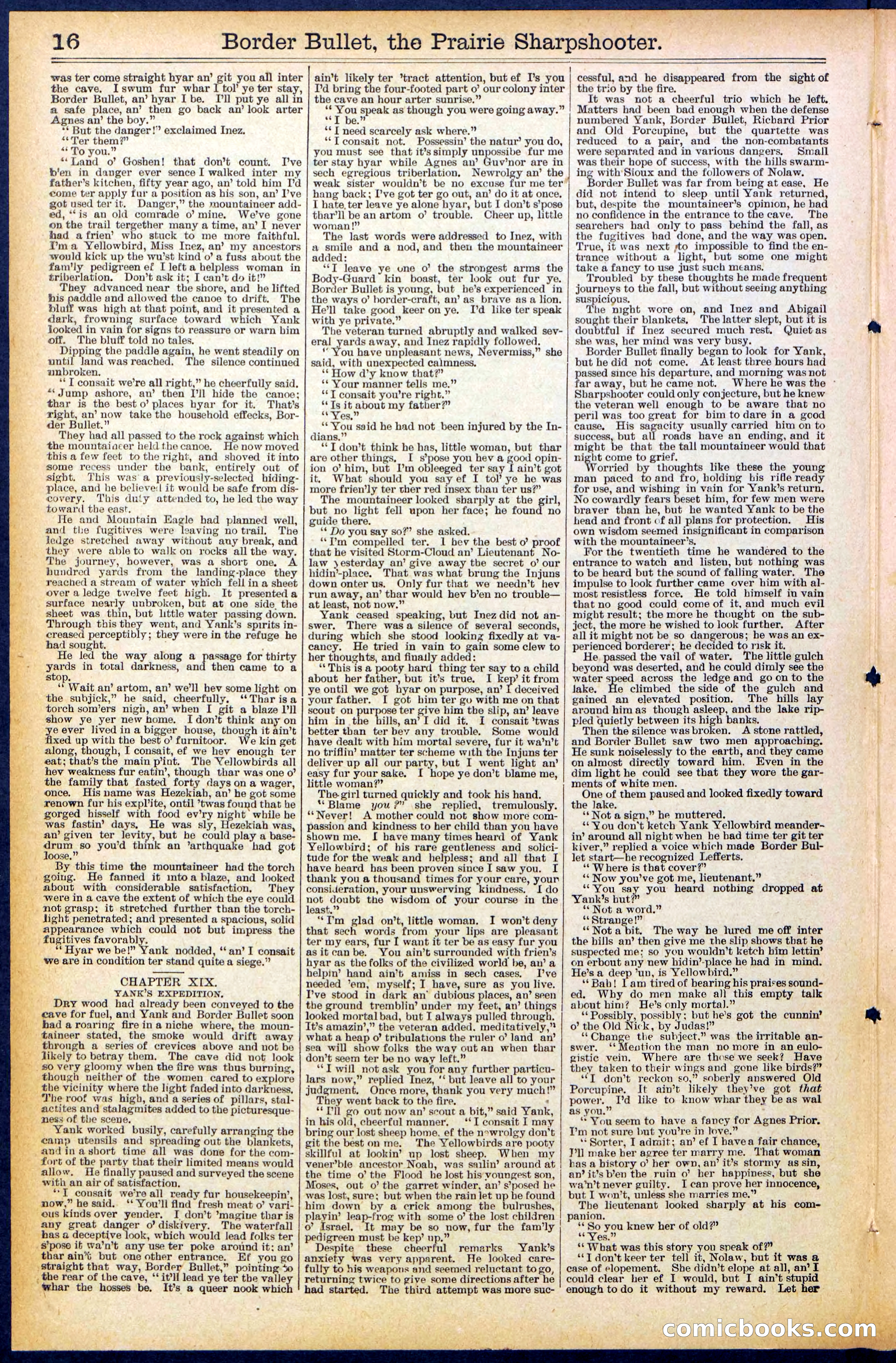Beadle's New York Dime Library No. 492 — page 16 of 32