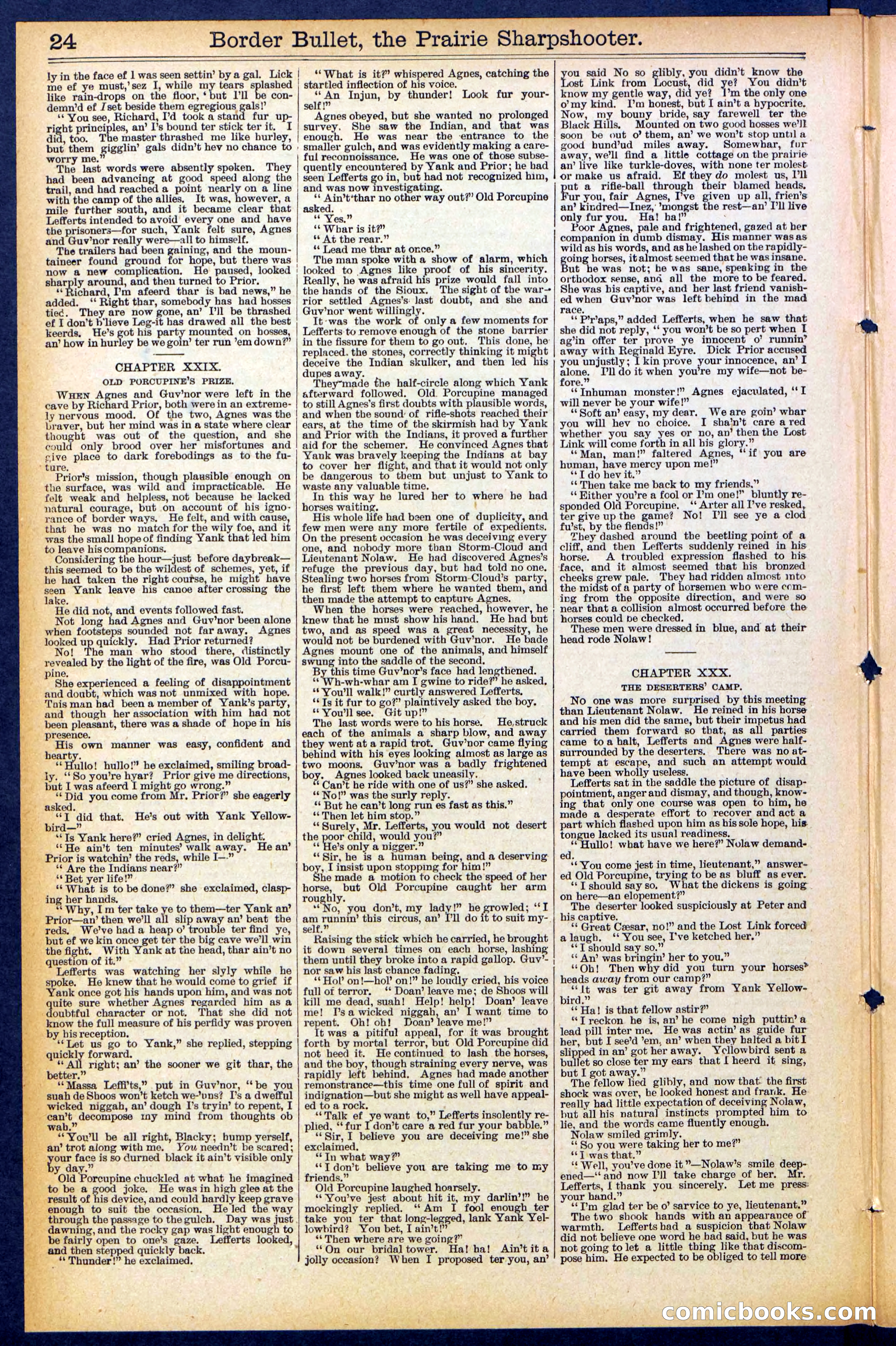 Beadle's New York Dime Library No. 492 — page 24 of 32