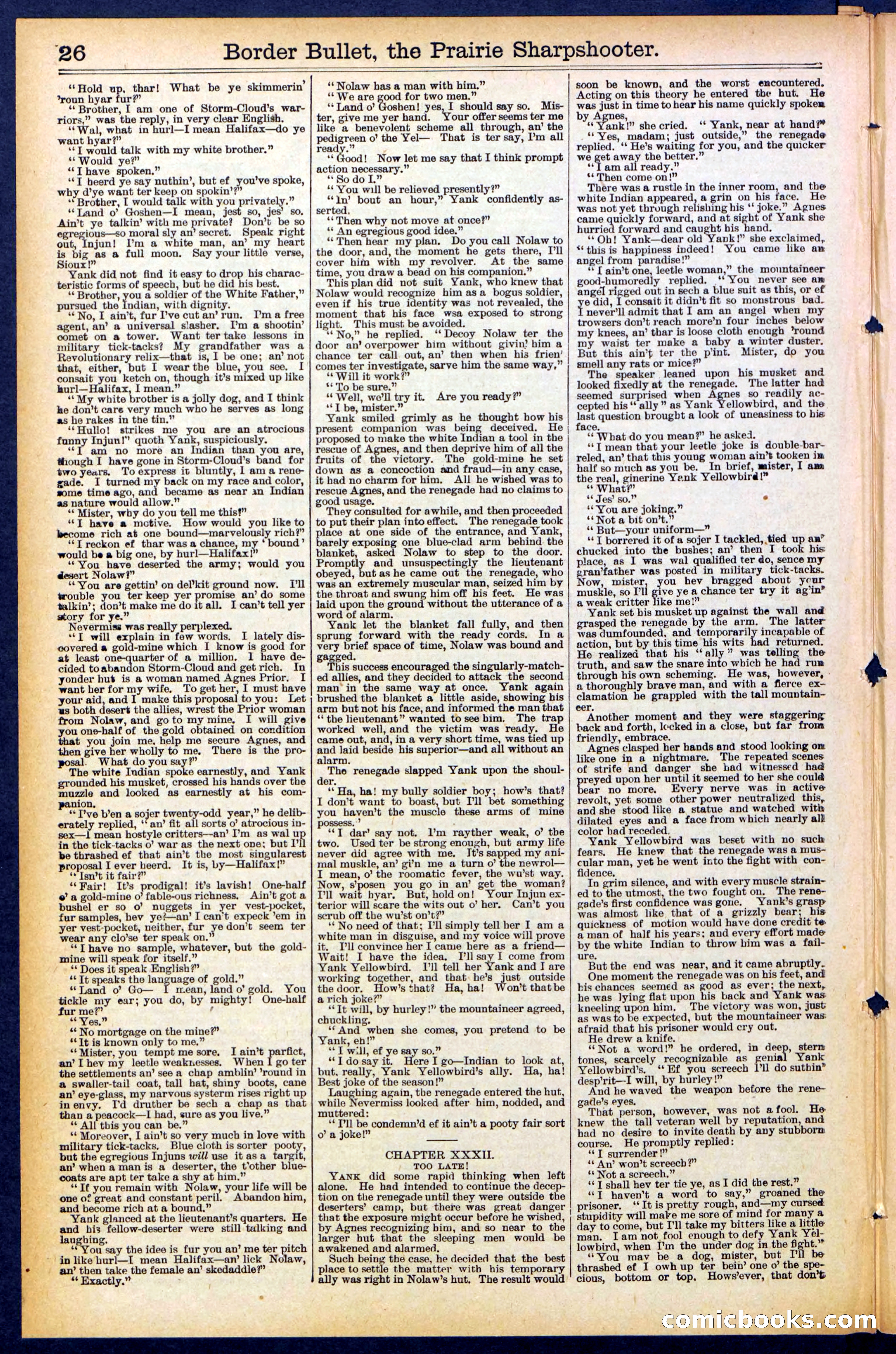 Beadle's New York Dime Library No. 492 — page 26 of 32