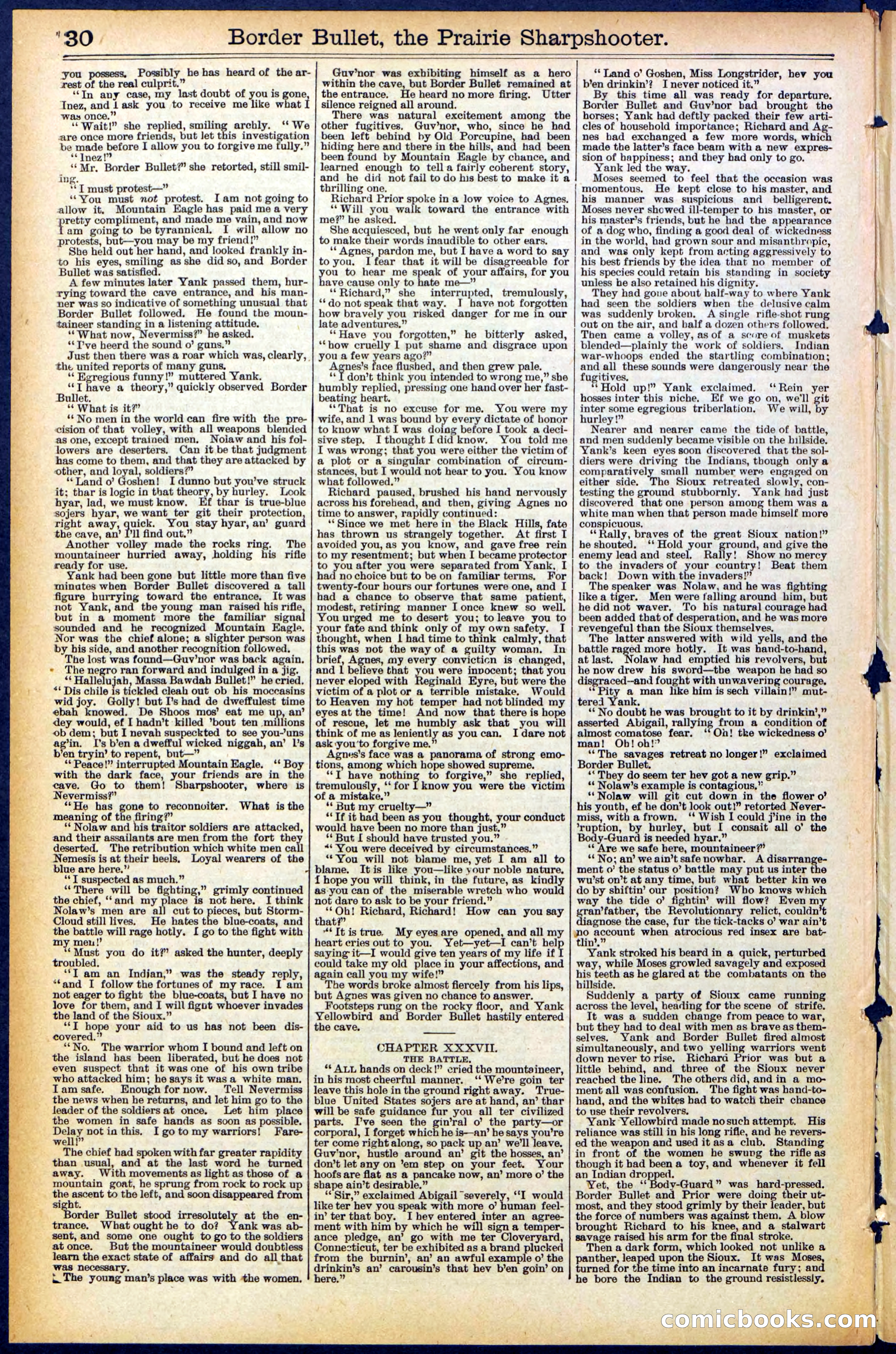 Beadle's New York Dime Library No. 492 — page 30 of 32