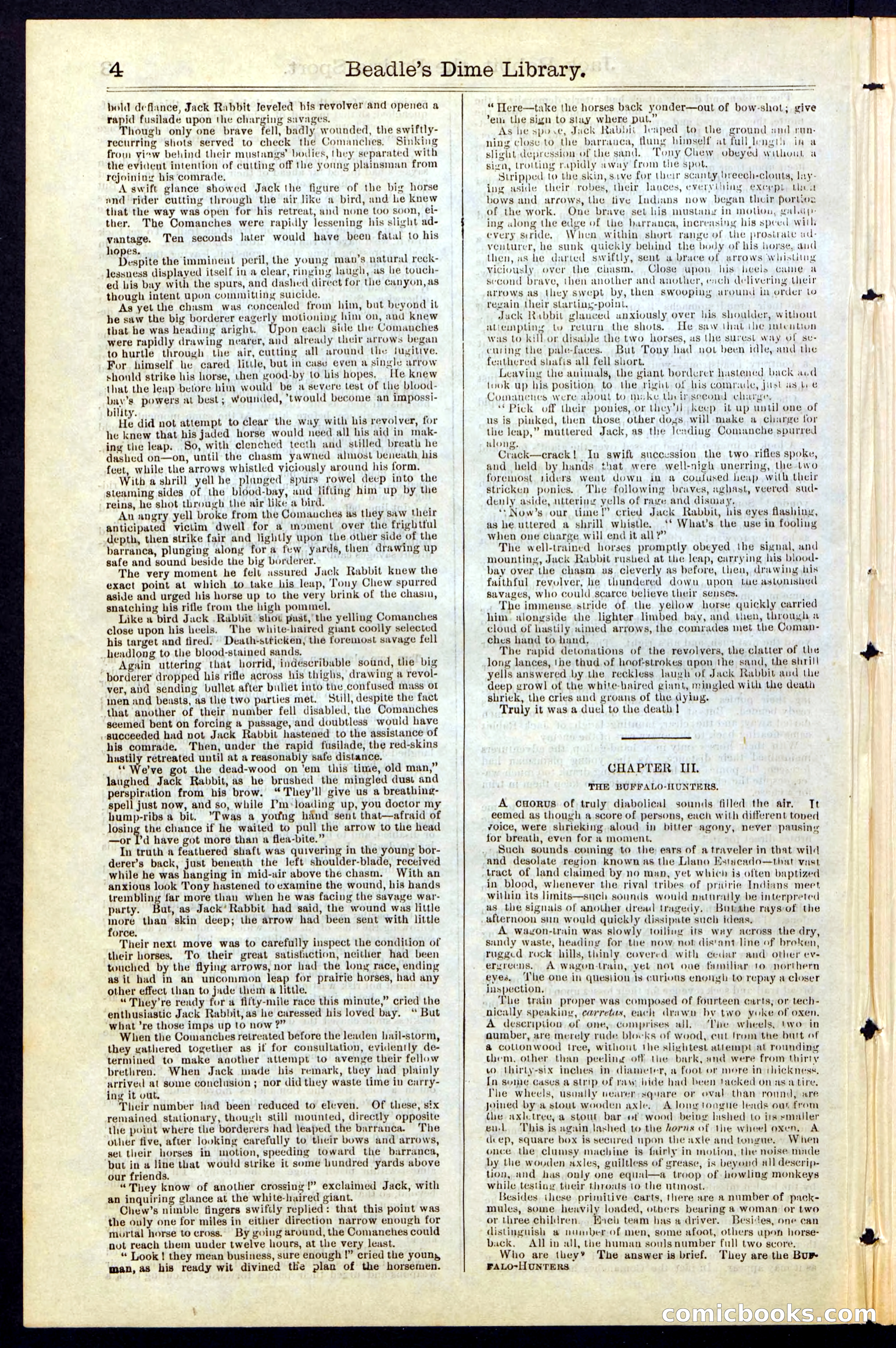 Beadle's New York Dime Library, No. 50 — page 4 of 40