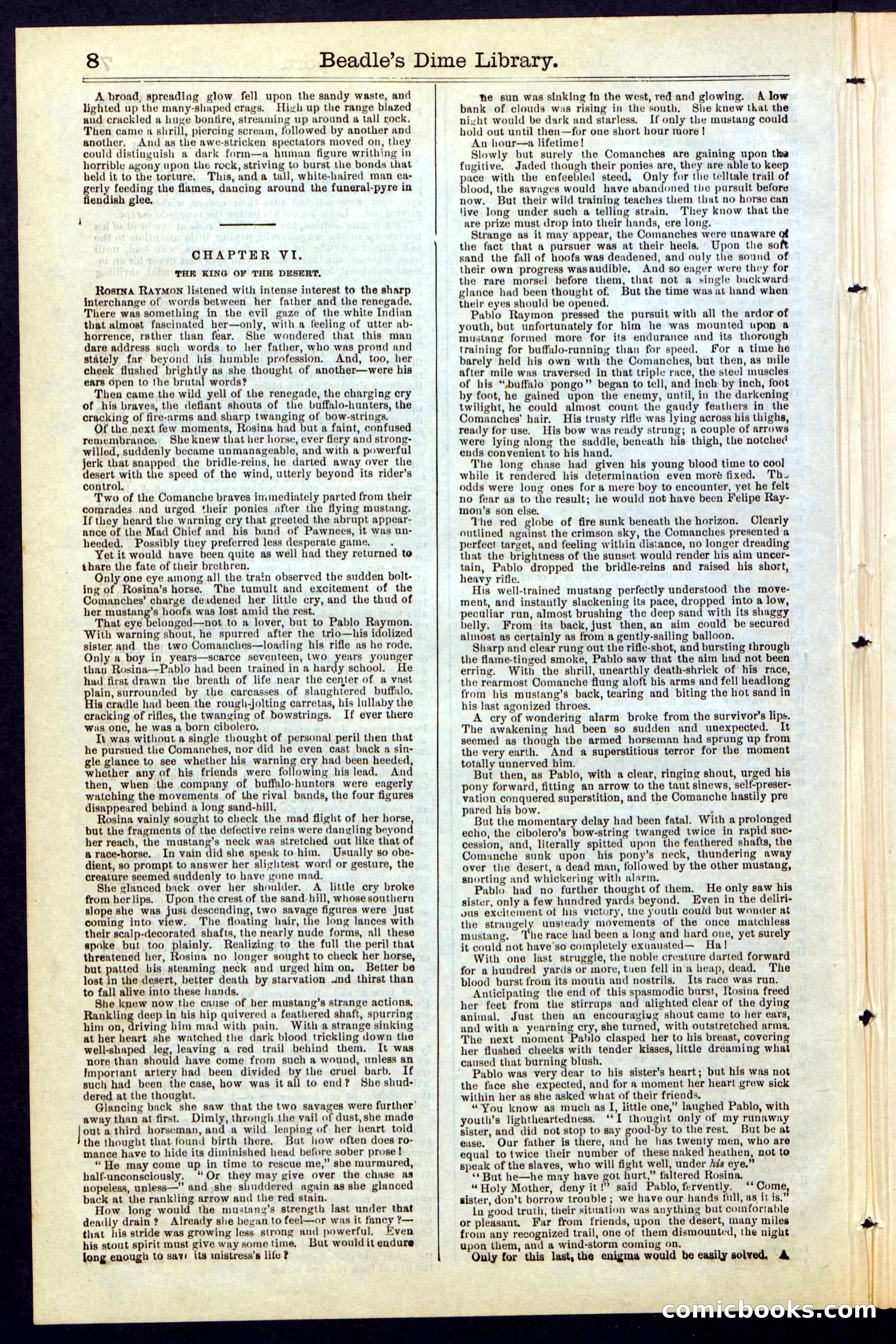 Beadle's New York Dime Library, No. 50 — page 8 of 40