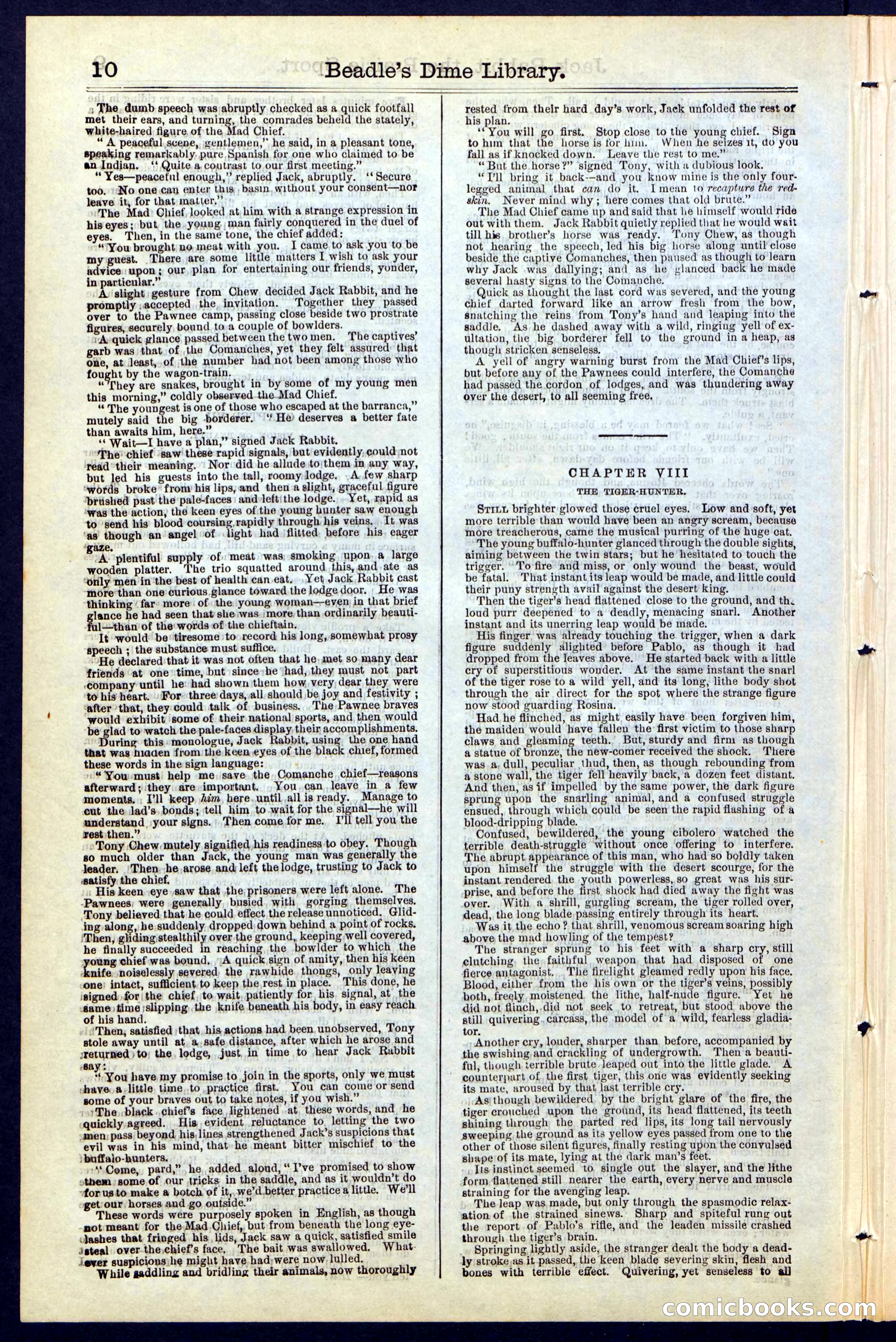 Beadle's New York Dime Library, No. 50 — page 10 of 40
