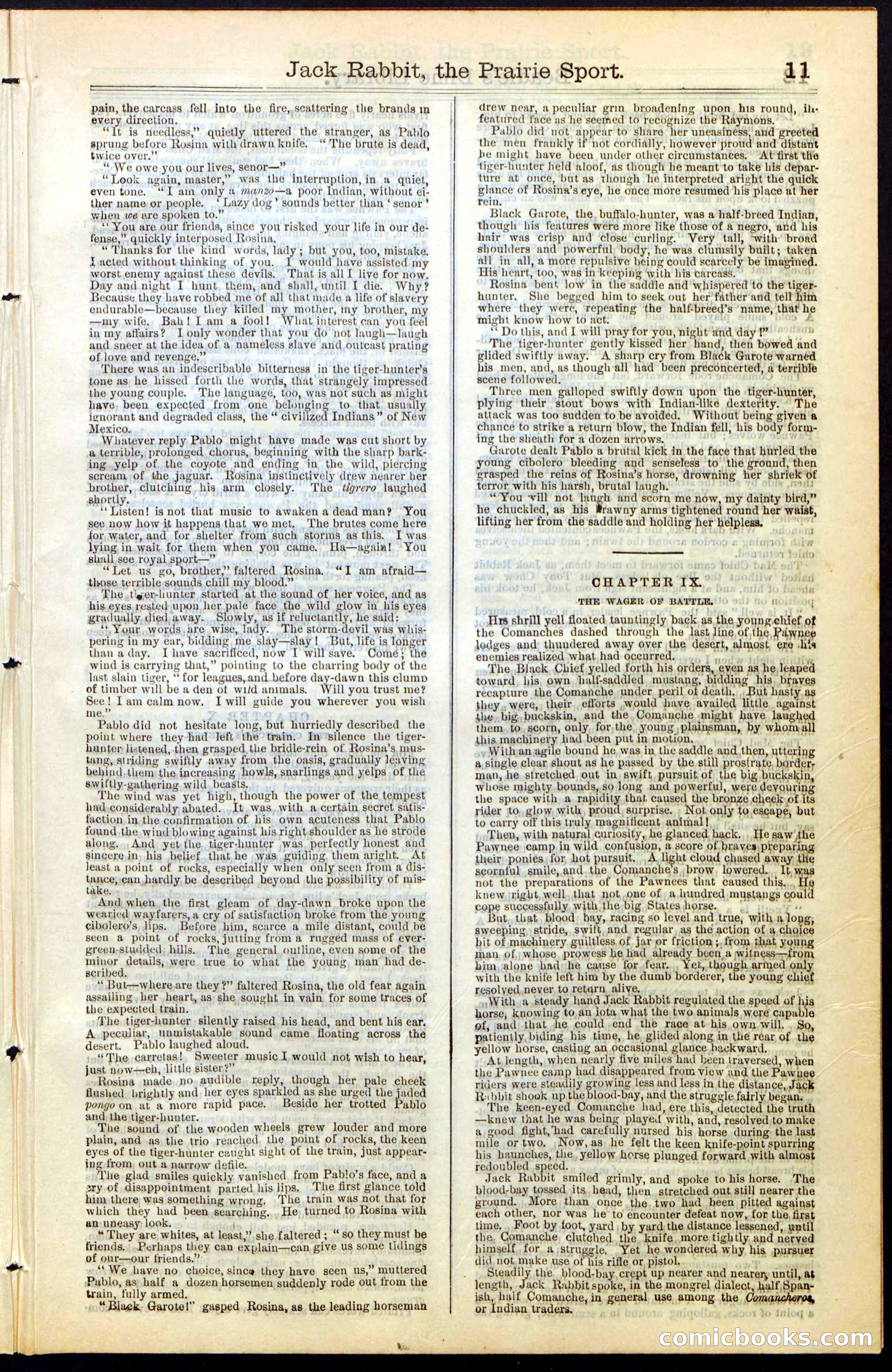 Beadle's New York Dime Library, No. 50 — page 11 of 40