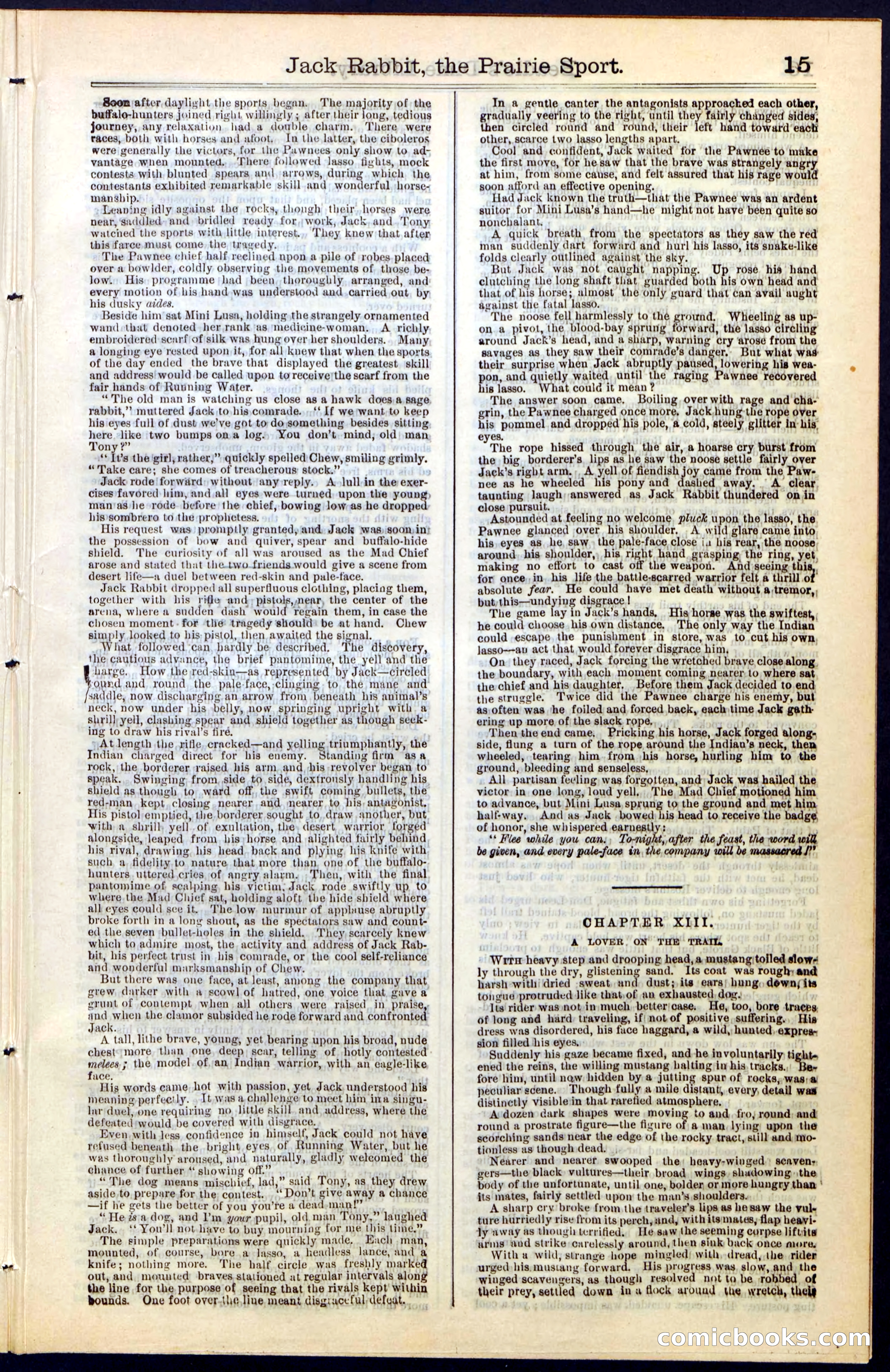 Beadle's New York Dime Library, No. 50 — page 15 of 40