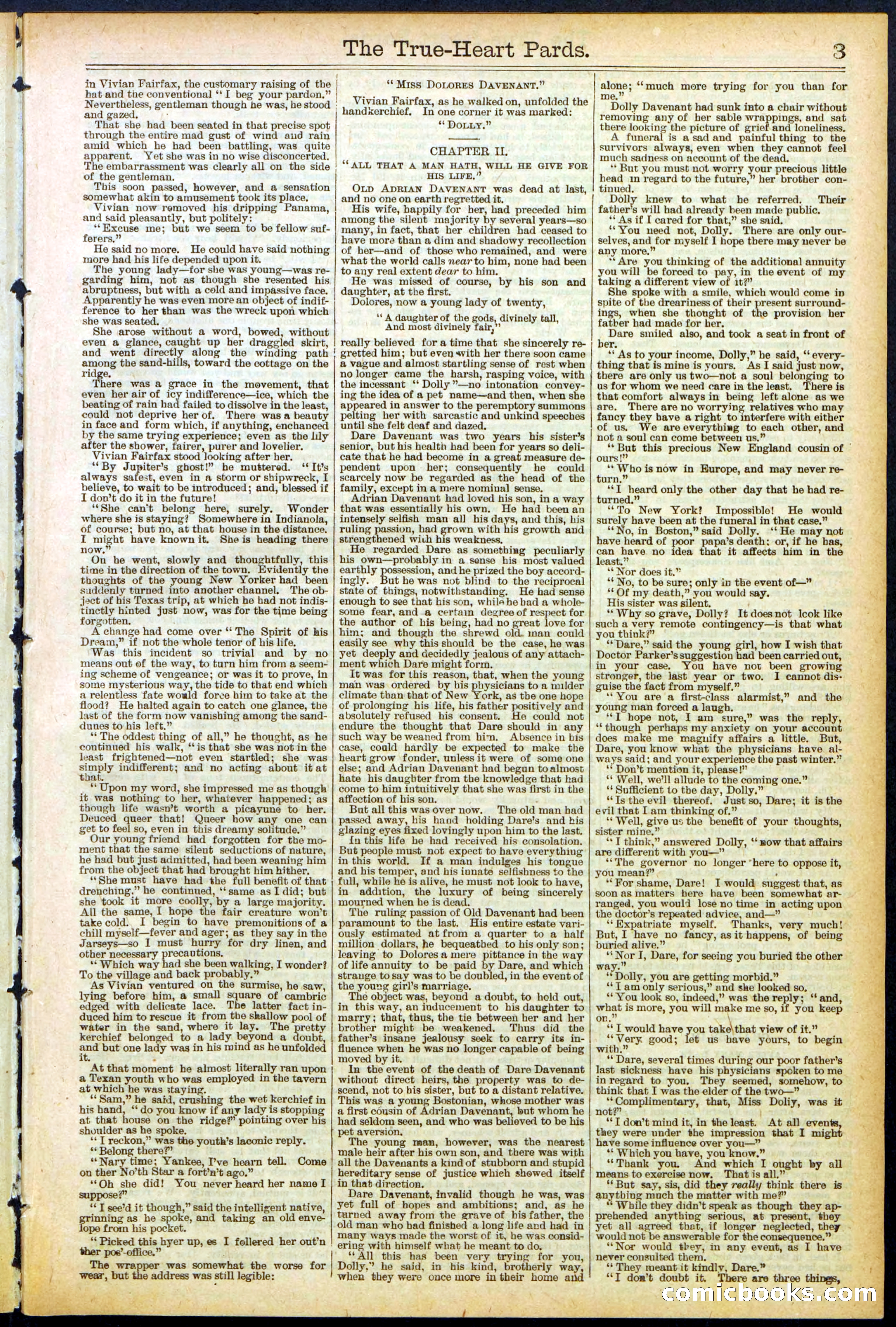 Beadle's New York Dime Library, No. 500 — page 3 of 32
