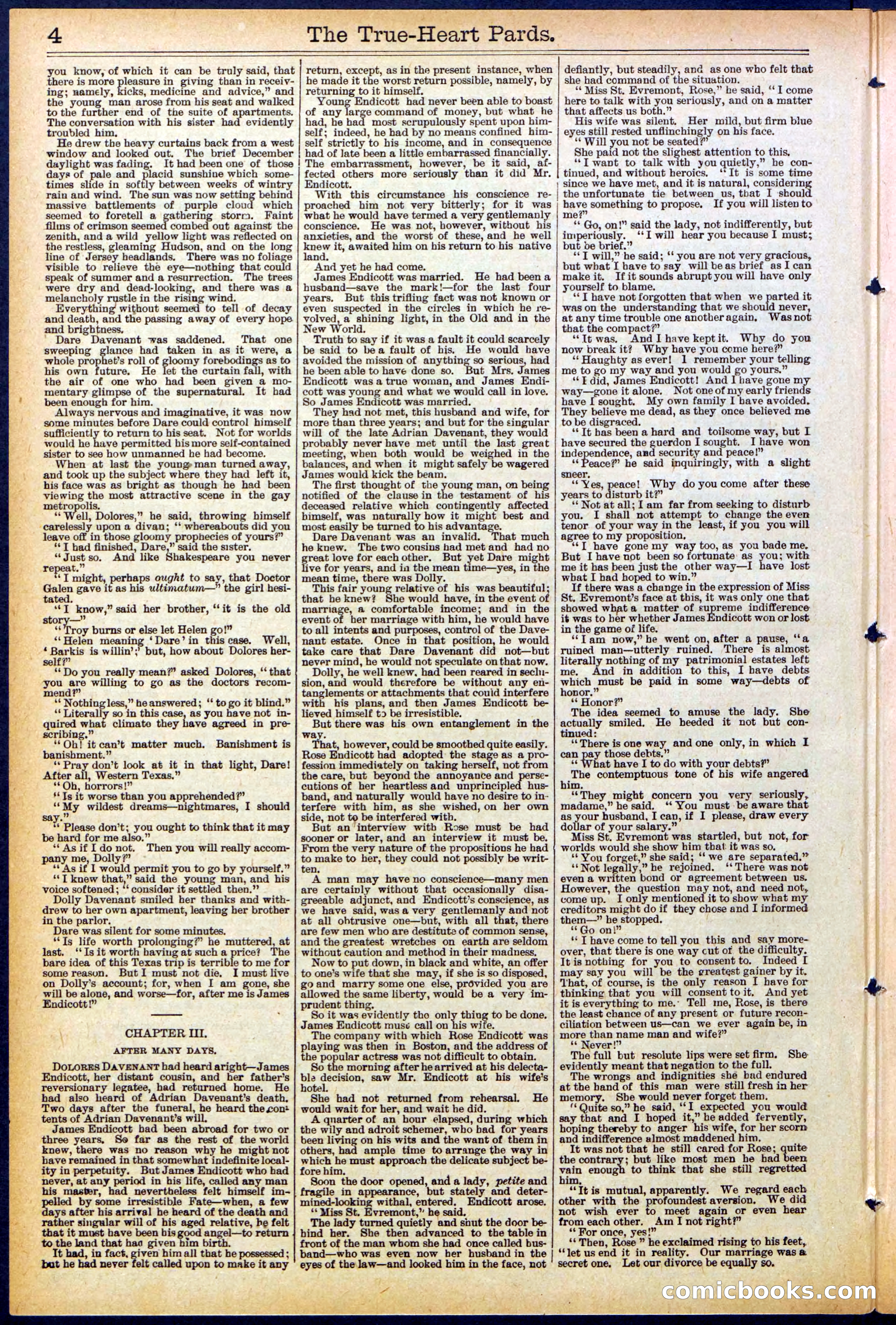 Beadle's New York Dime Library, No. 500 — page 4 of 32