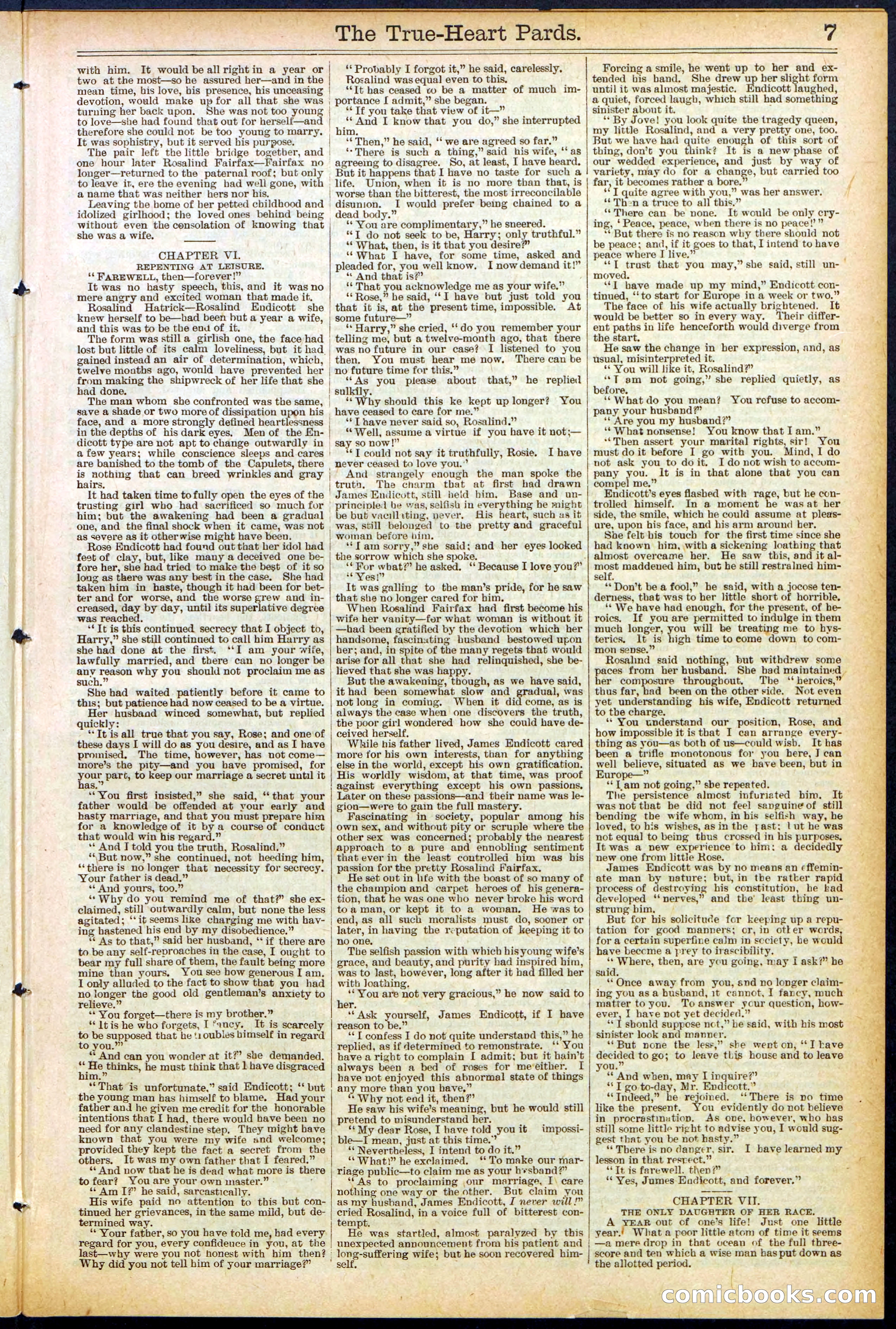 Beadle's New York Dime Library, No. 500 — page 7 of 32