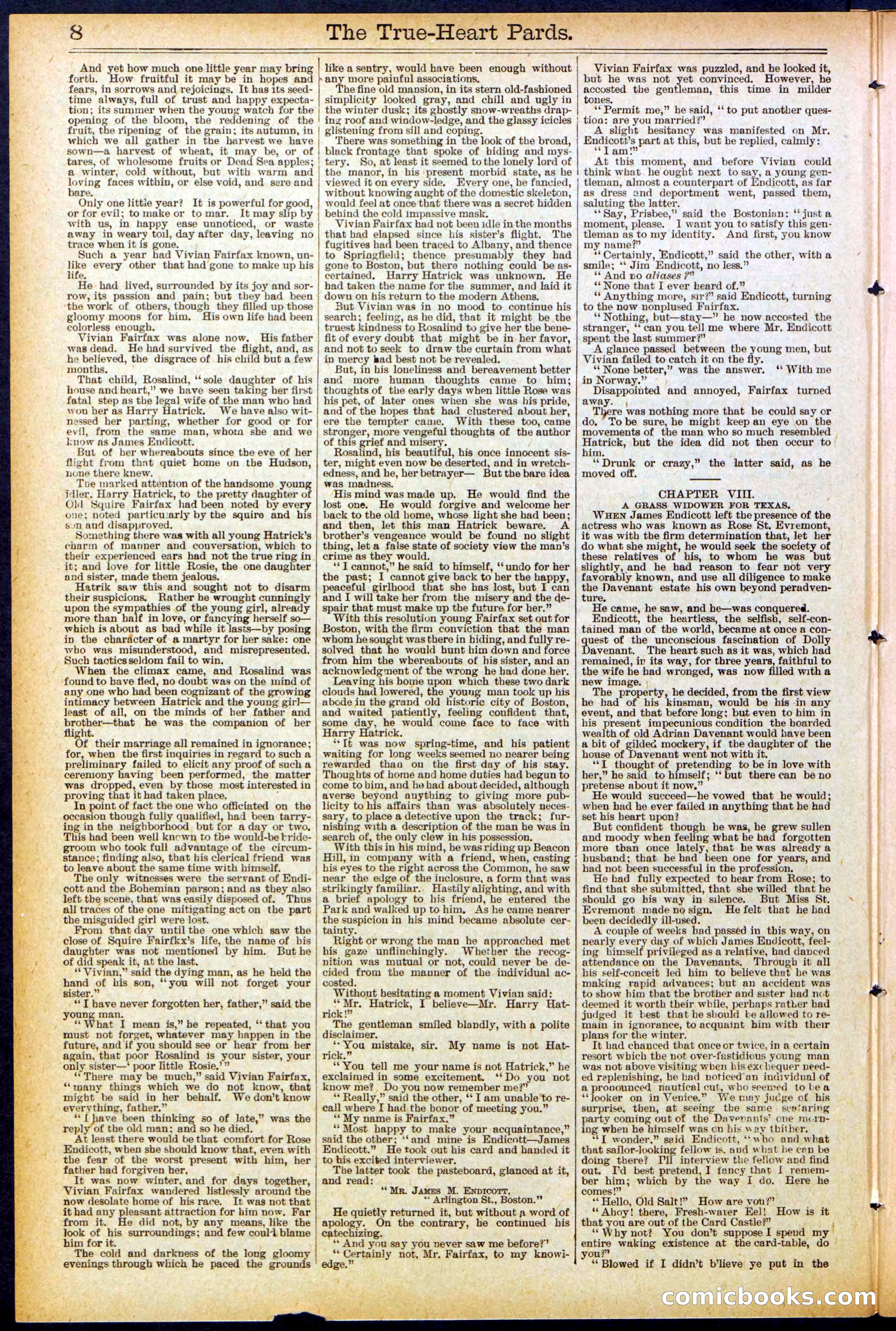 Beadle's New York Dime Library, No. 500 — page 8 of 32