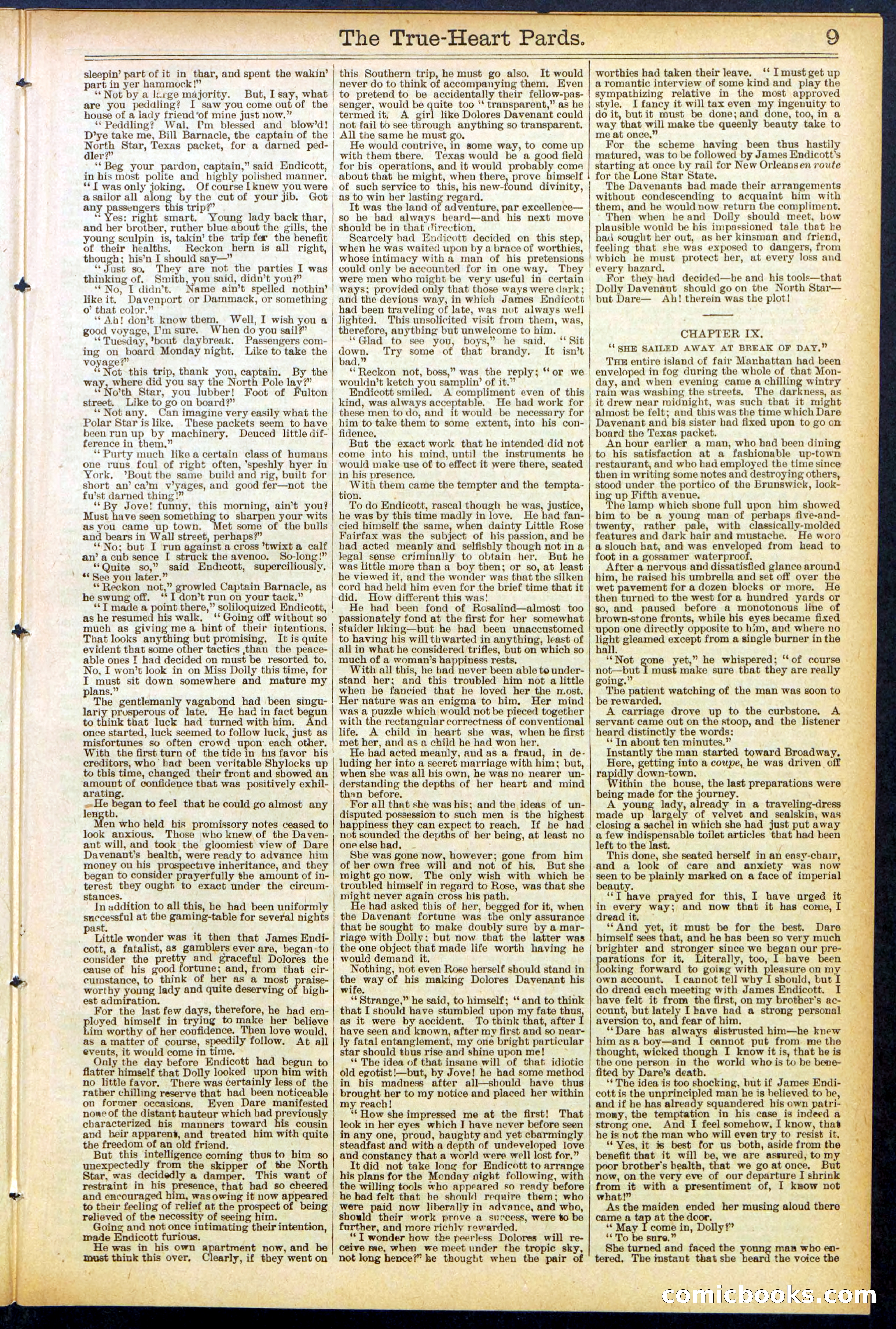 Beadle's New York Dime Library, No. 500 — page 9 of 32