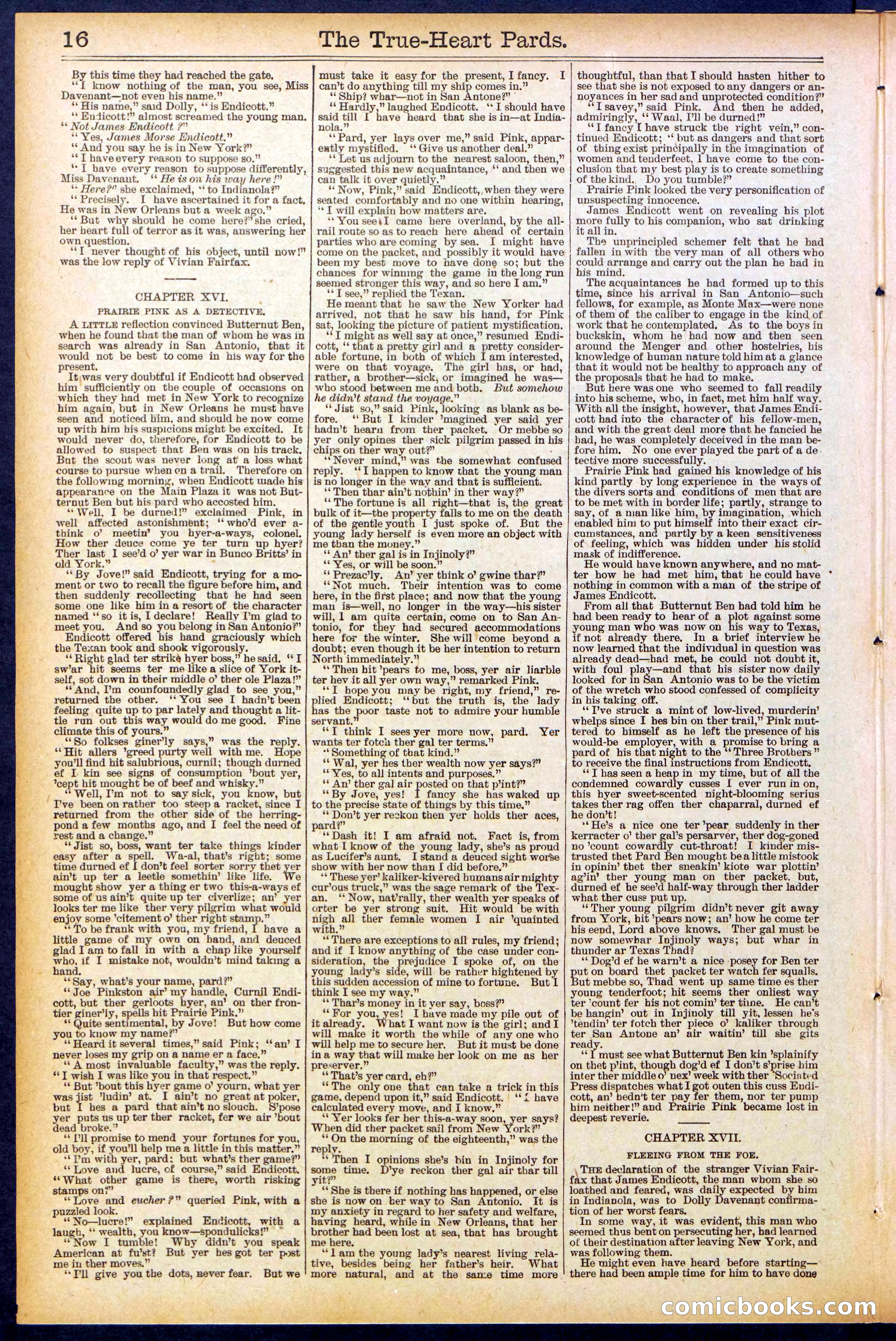 Beadle's New York Dime Library, No. 500 — page 16 of 32