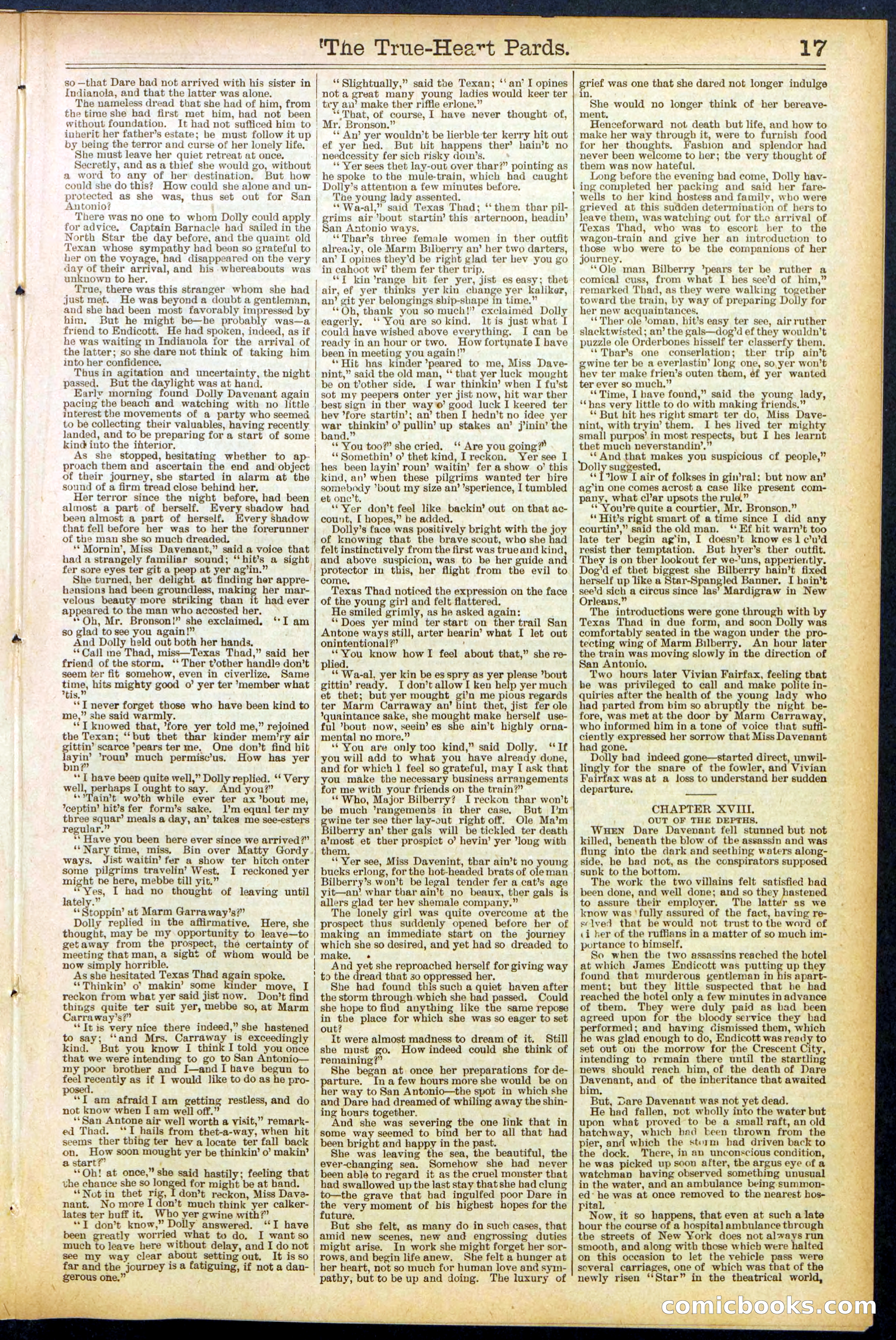 Beadle's New York Dime Library, No. 500 — page 17 of 32