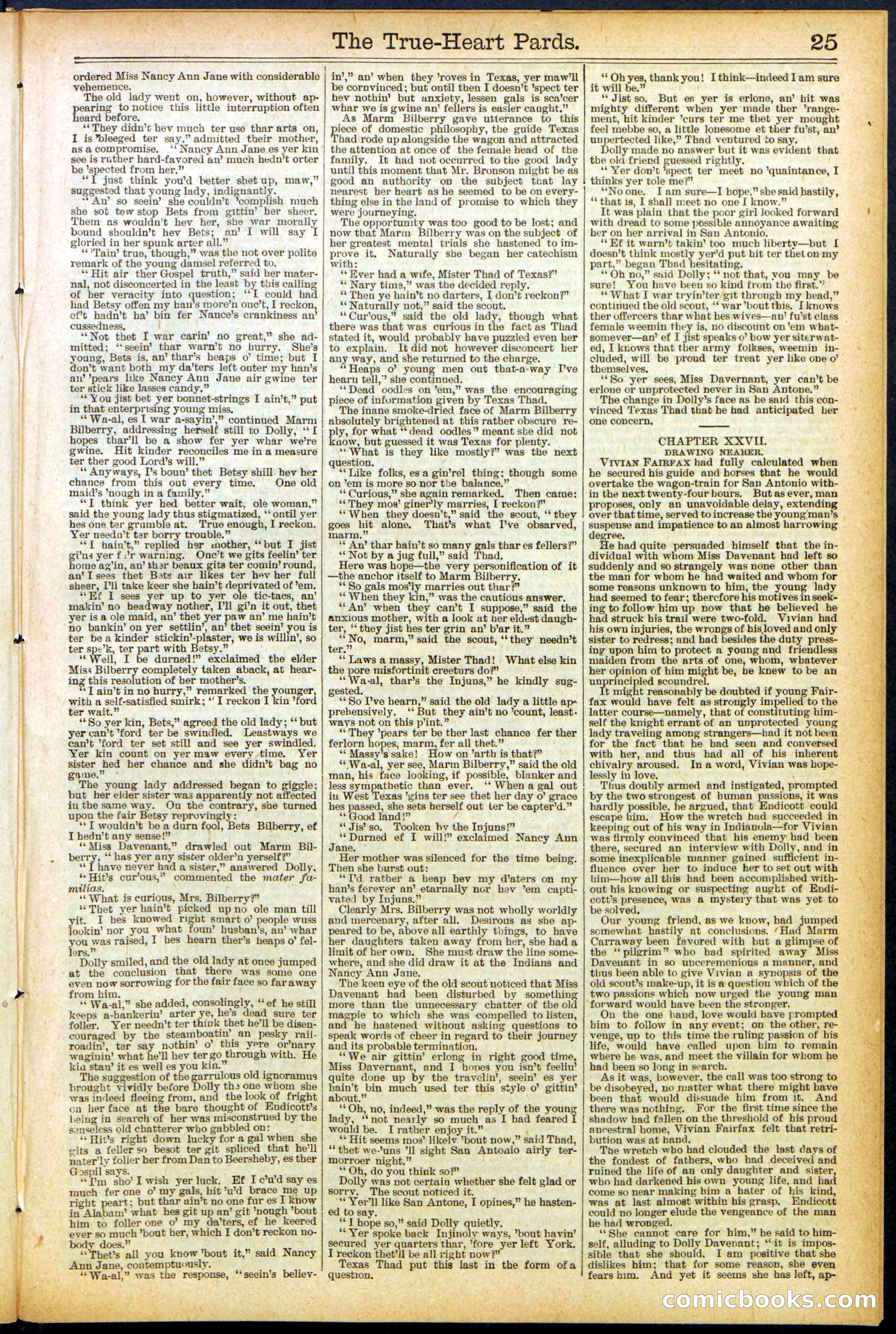 Beadle's New York Dime Library, No. 500 — page 25 of 32