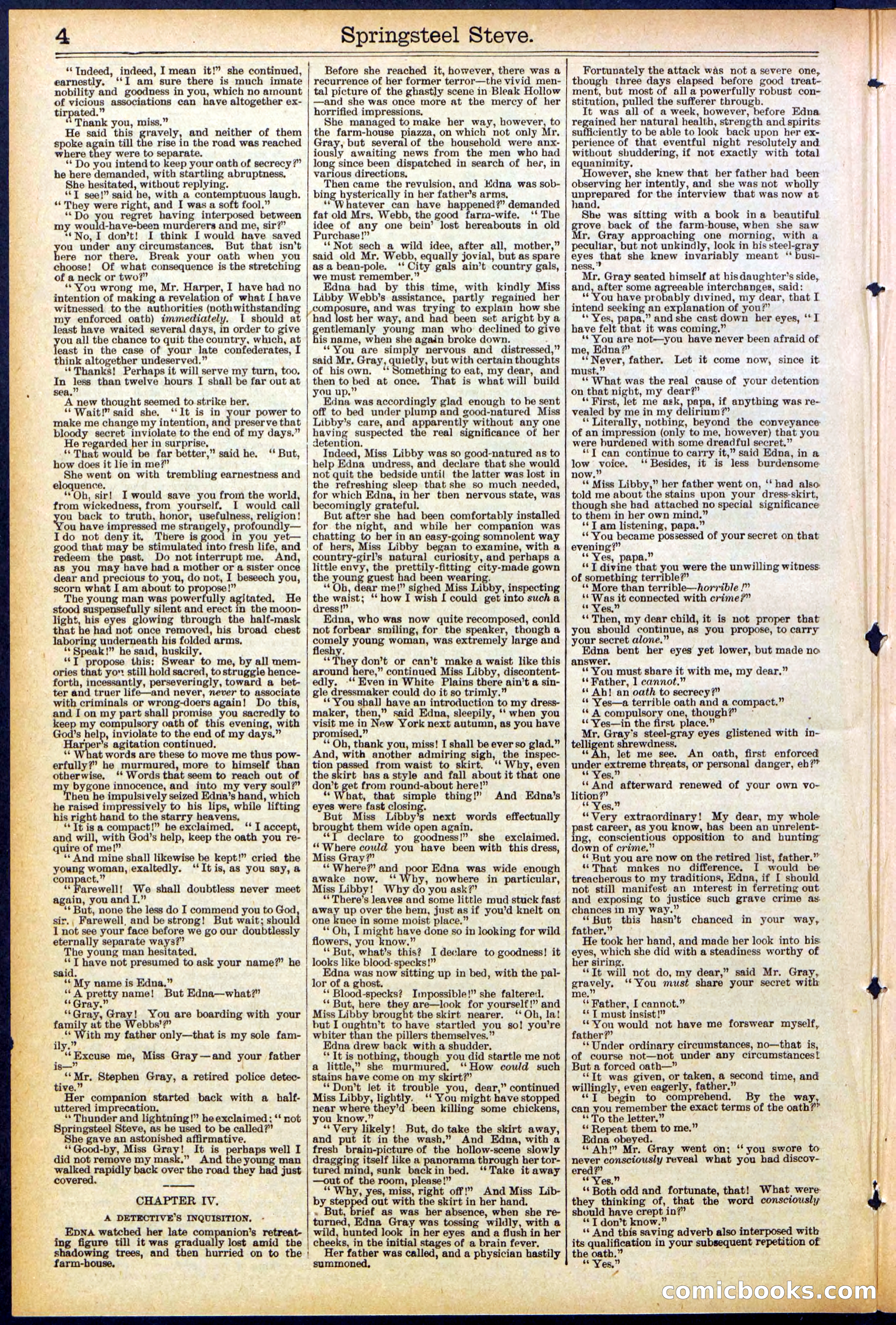 Beadle's New York Dime Library No. 501 — page 4 of 32