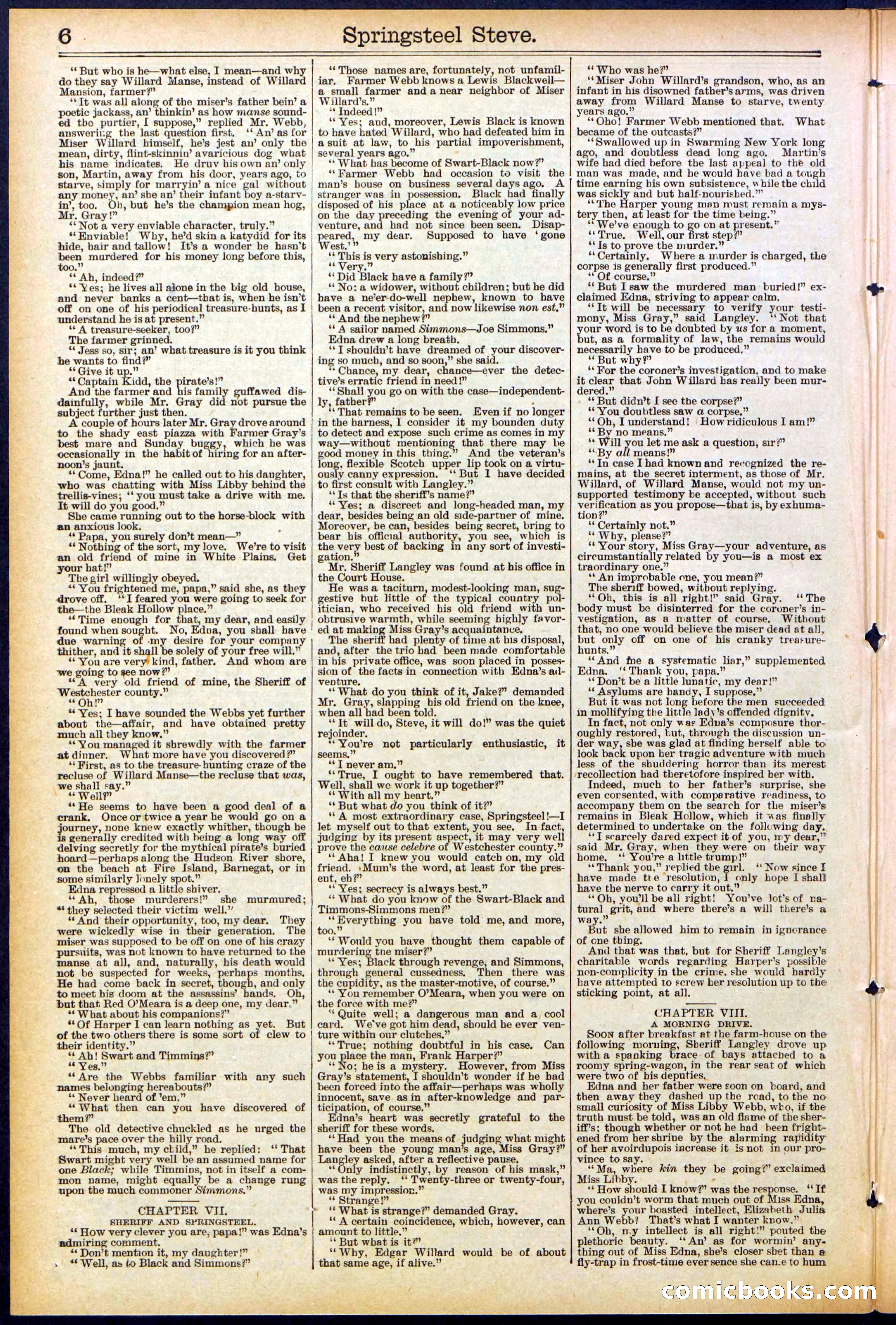 Beadle's New York Dime Library No. 501 — page 6 of 32