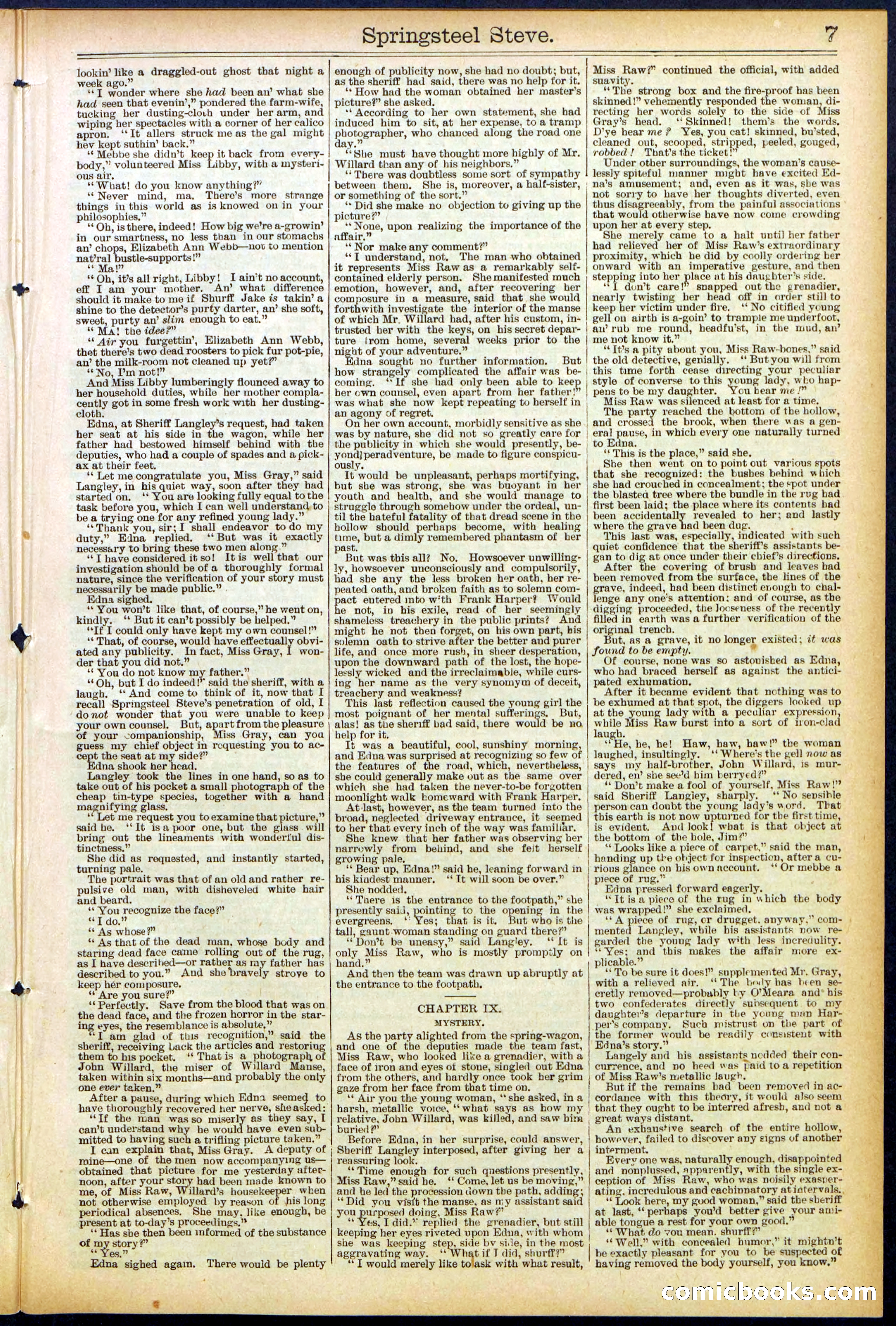 Beadle's New York Dime Library No. 501 — page 7 of 32