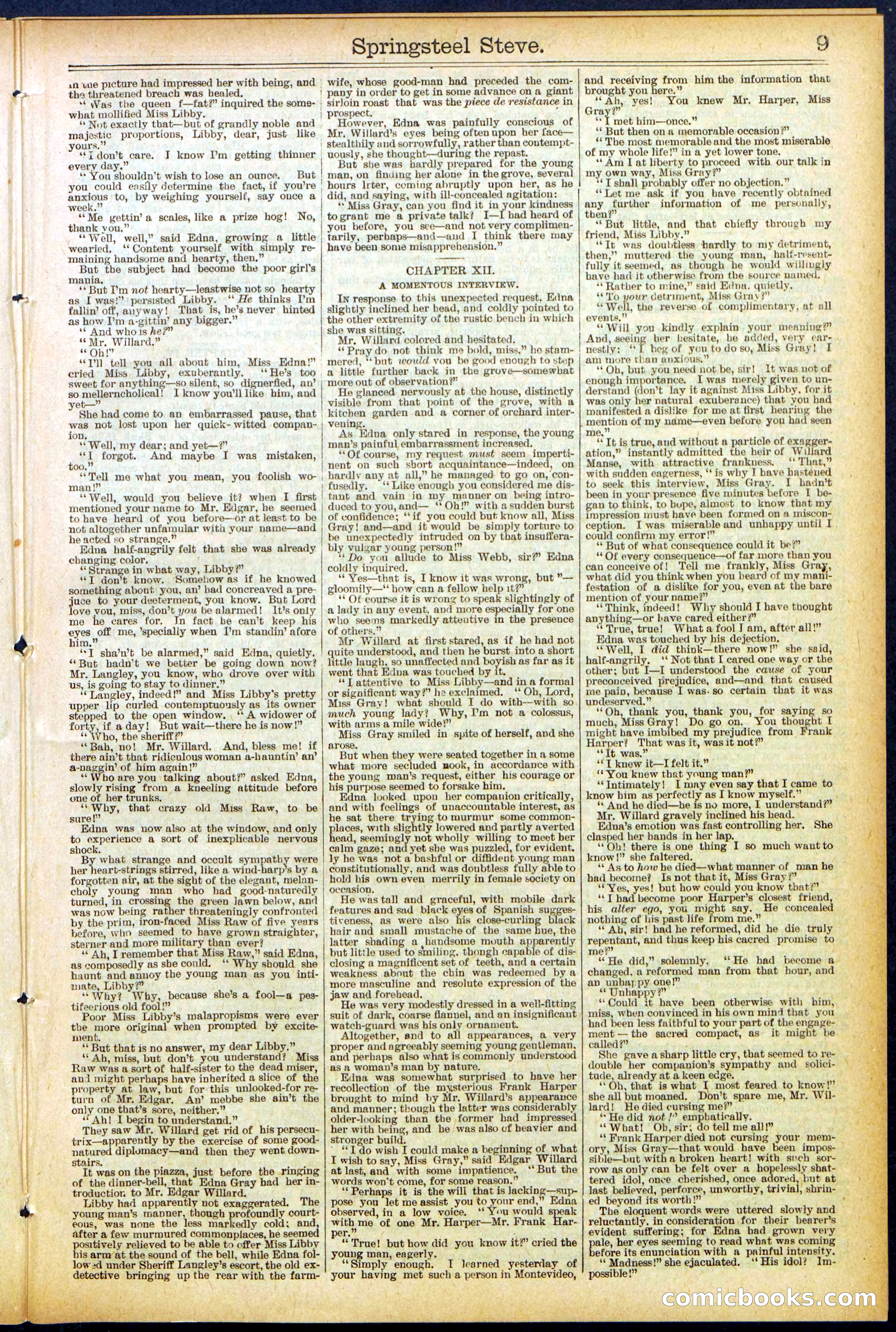 Beadle's New York Dime Library No. 501 — page 9 of 32