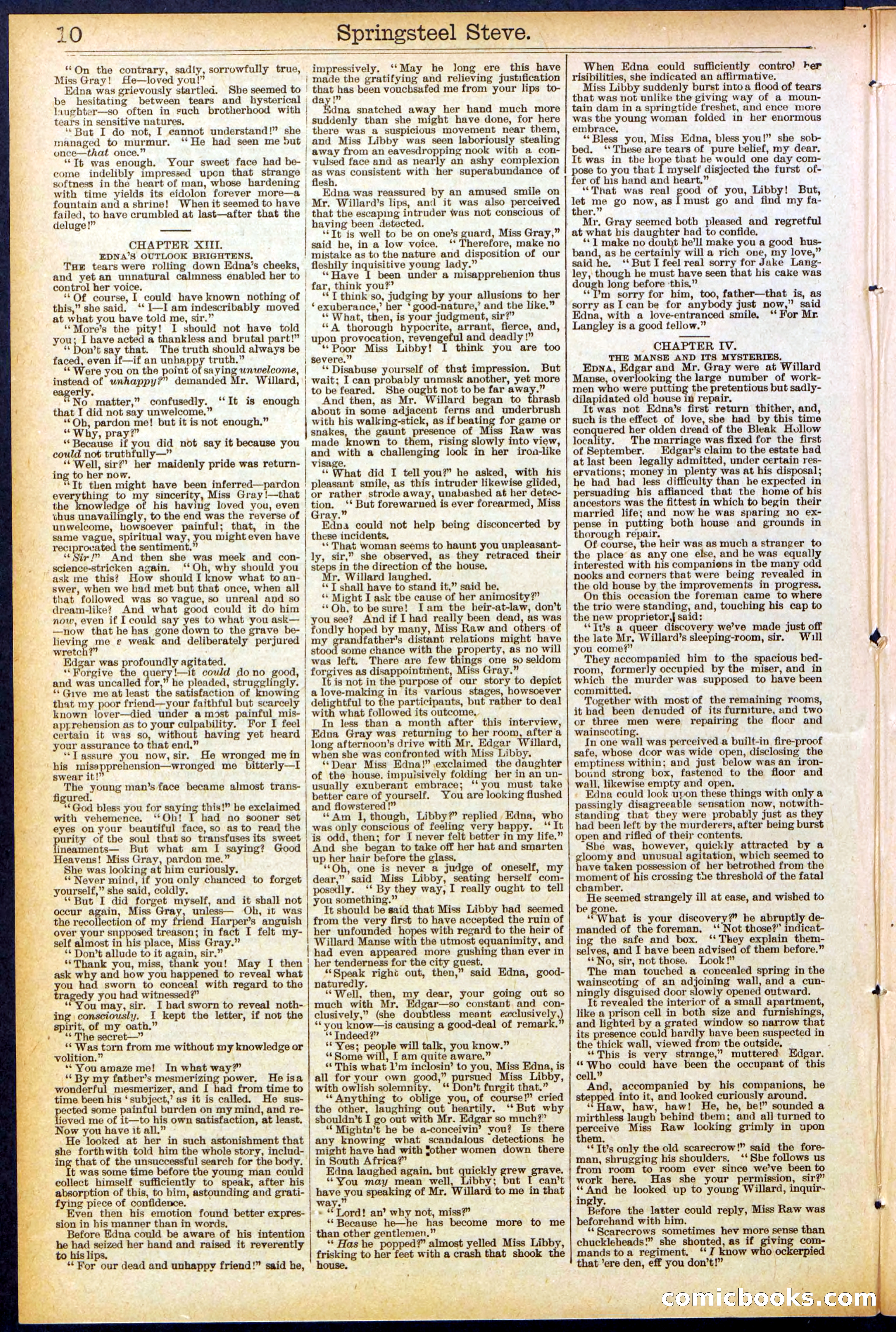Beadle's New York Dime Library No. 501 — page 10 of 32