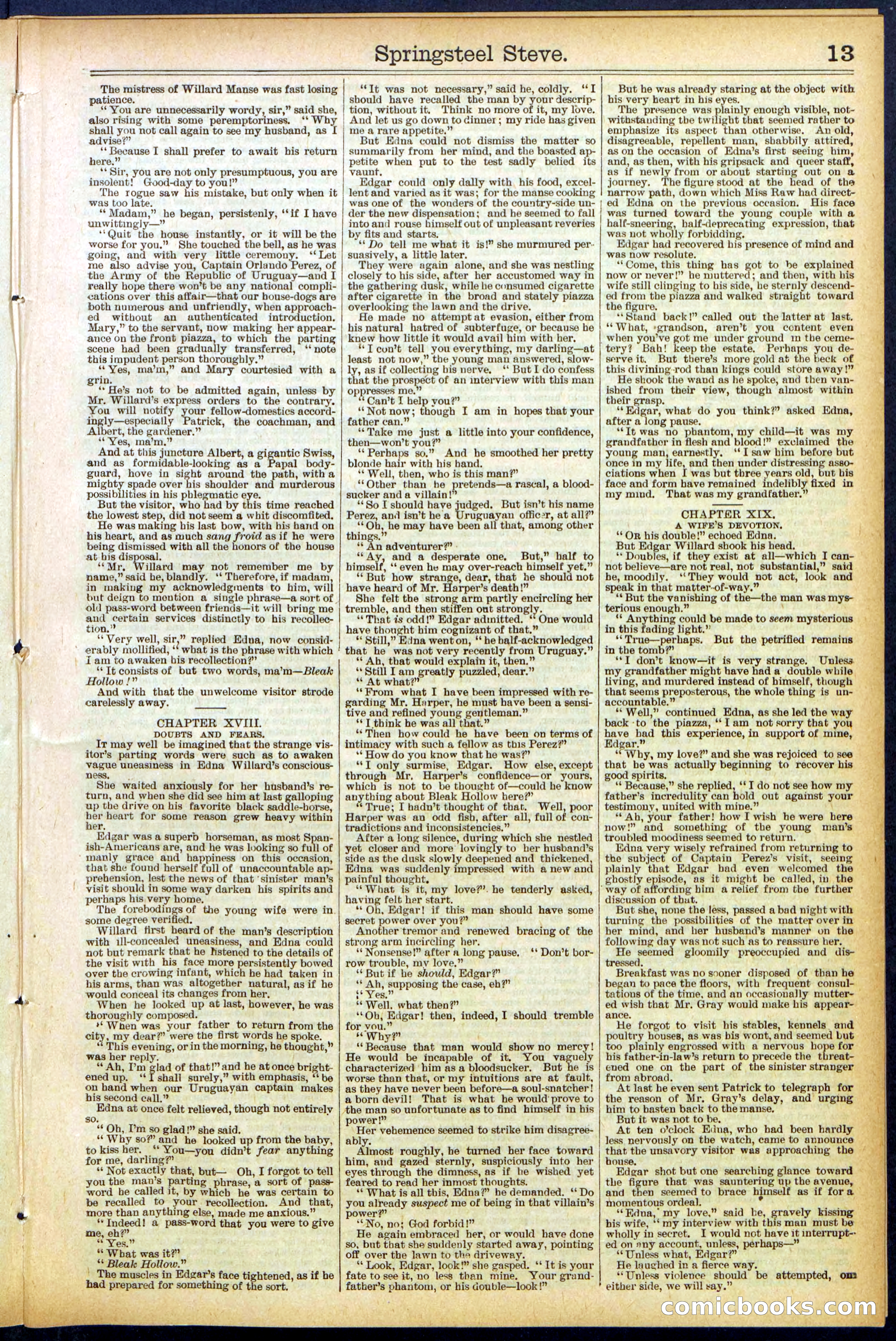 Beadle's New York Dime Library No. 501 — page 13 of 32