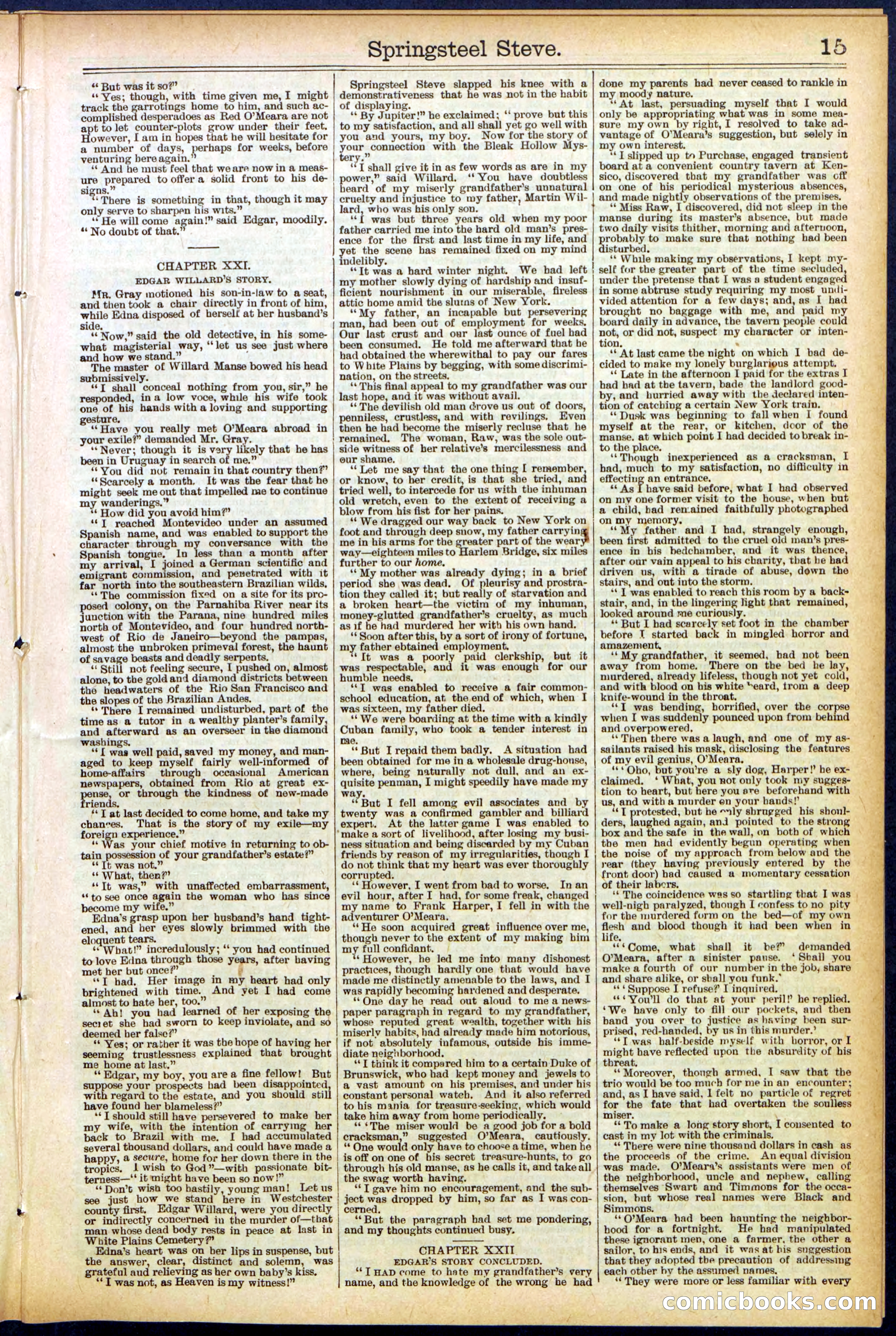 Beadle's New York Dime Library No. 501 — page 15 of 32