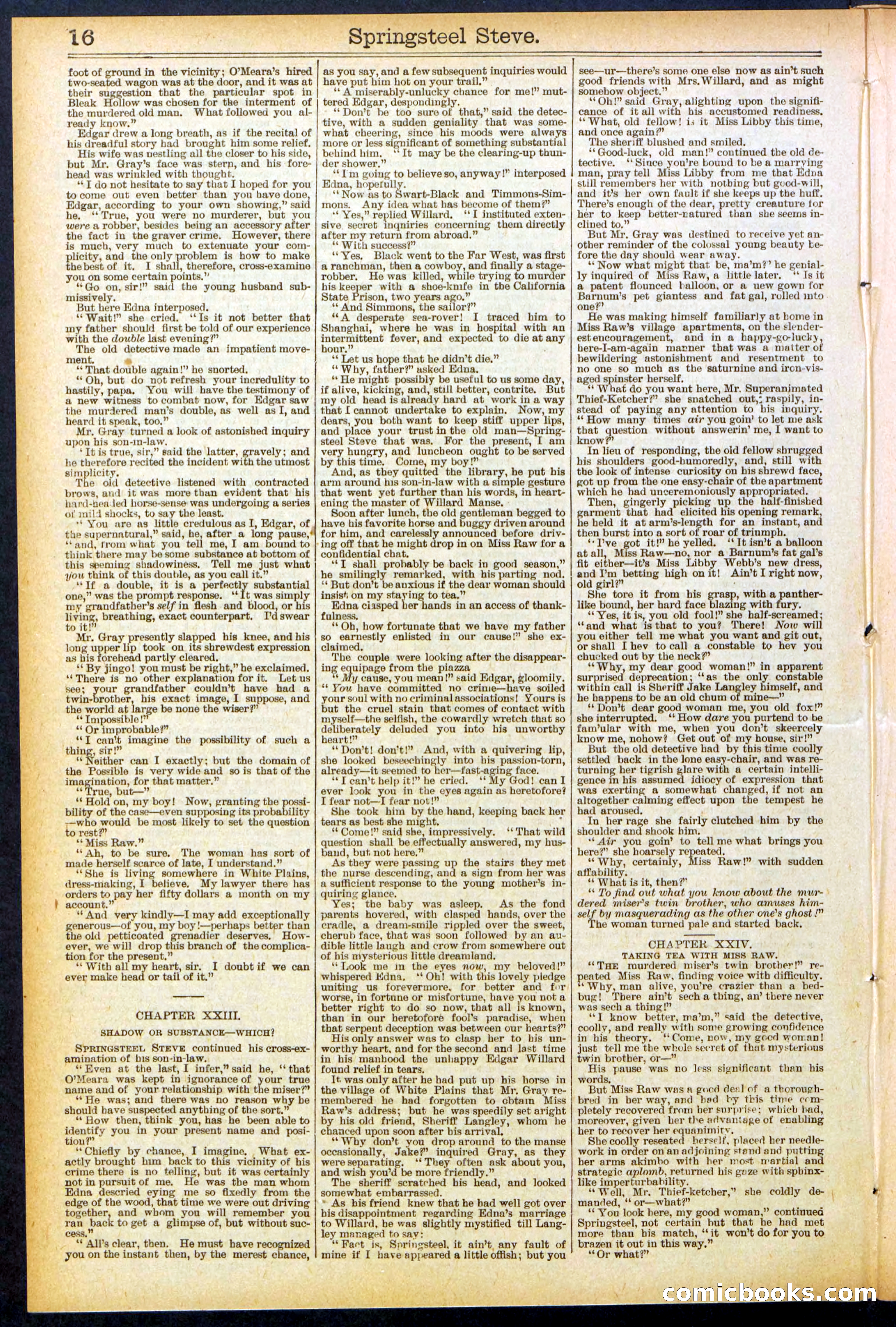 Beadle's New York Dime Library No. 501 — page 16 of 32