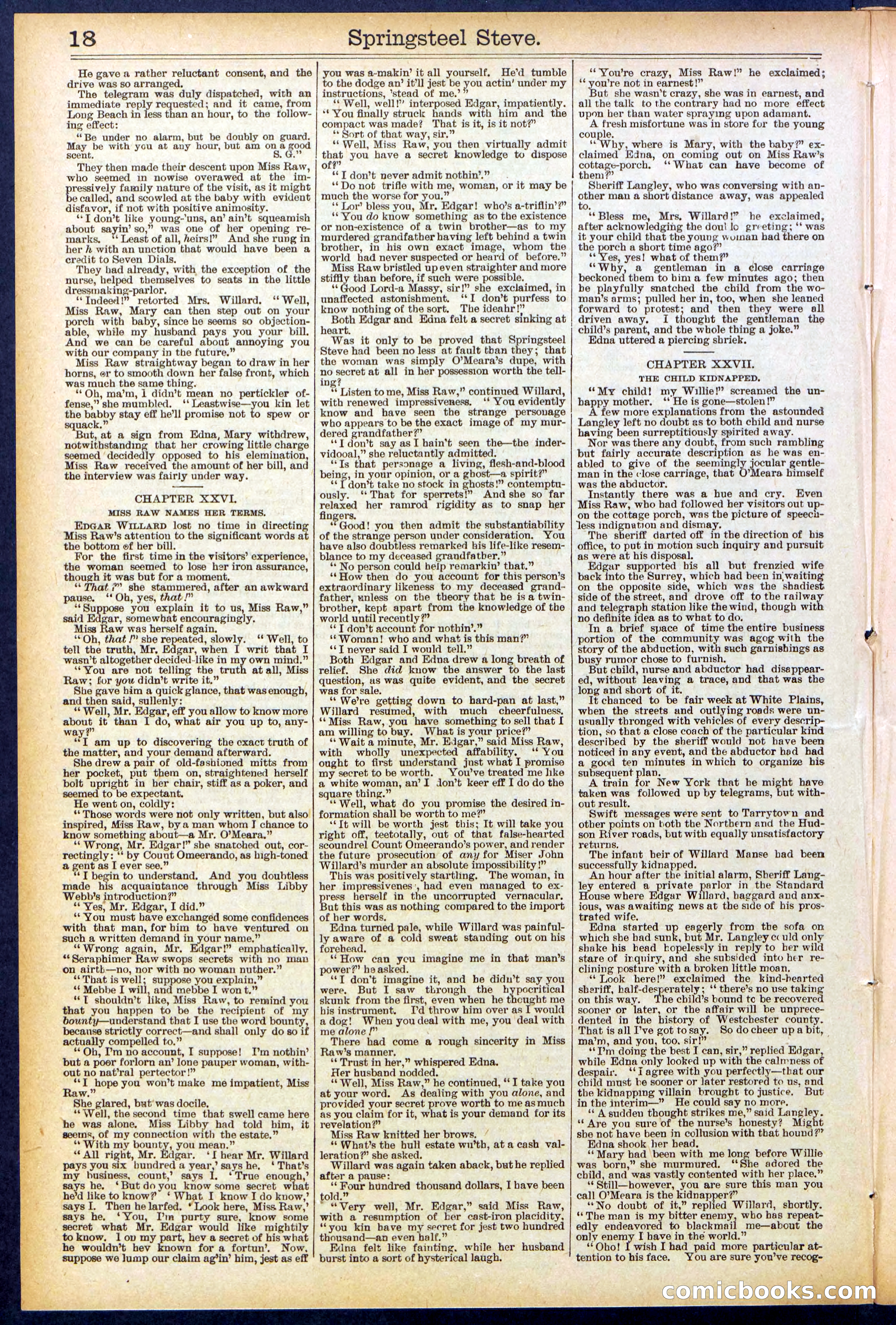 Beadle's New York Dime Library No. 501 — page 18 of 32