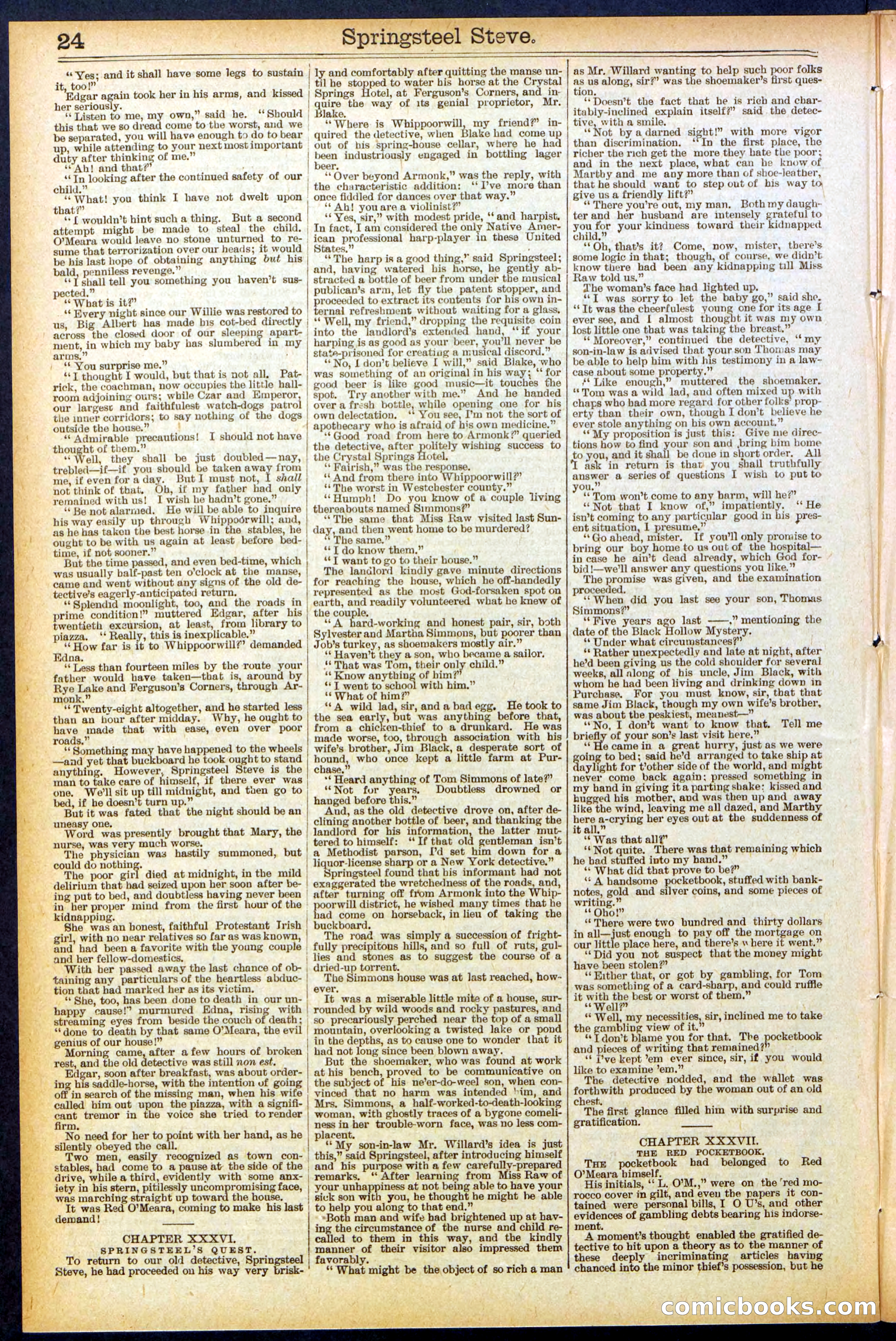 Beadle's New York Dime Library No. 501 — page 24 of 32