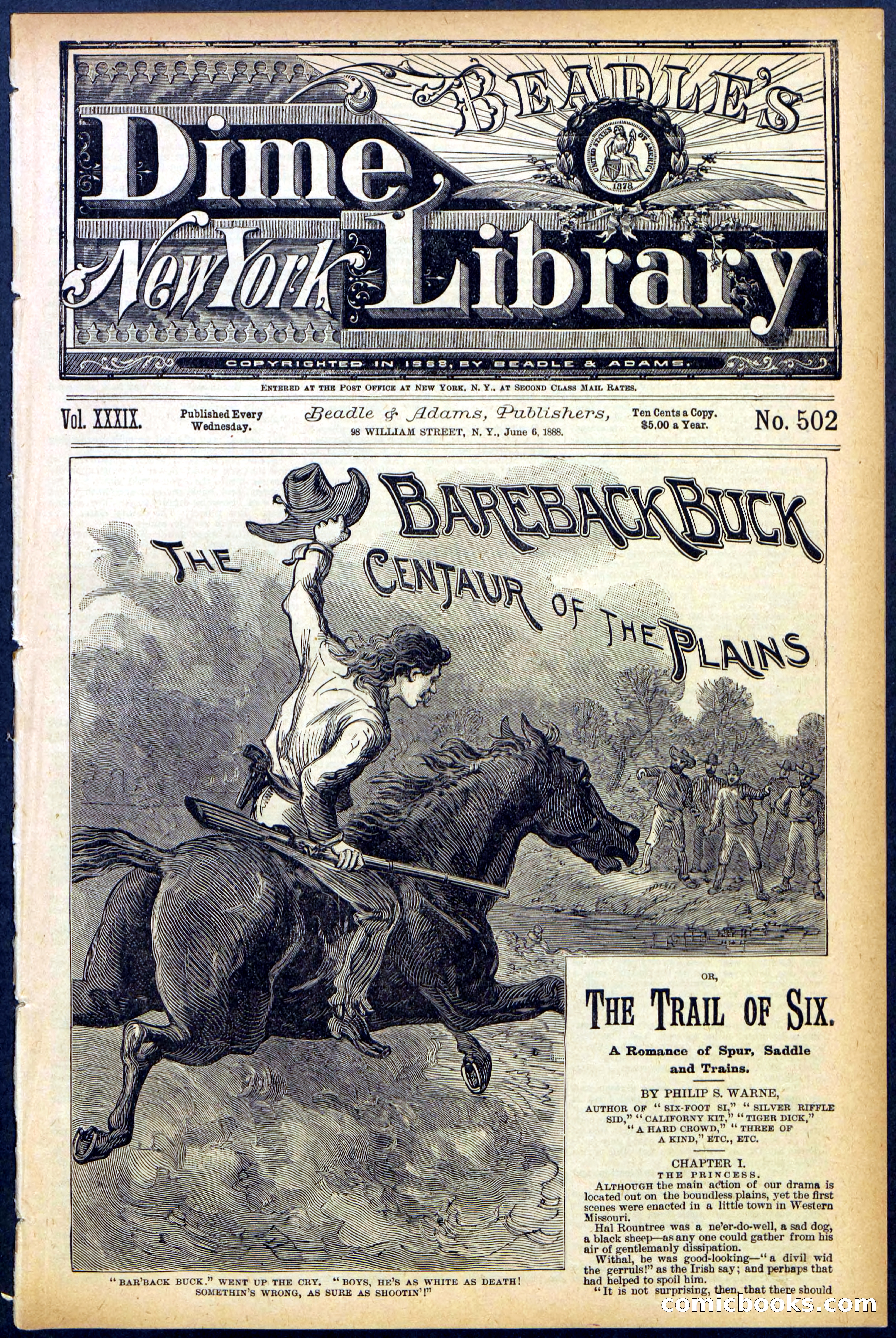 Beadle's Dime Library, No. 502