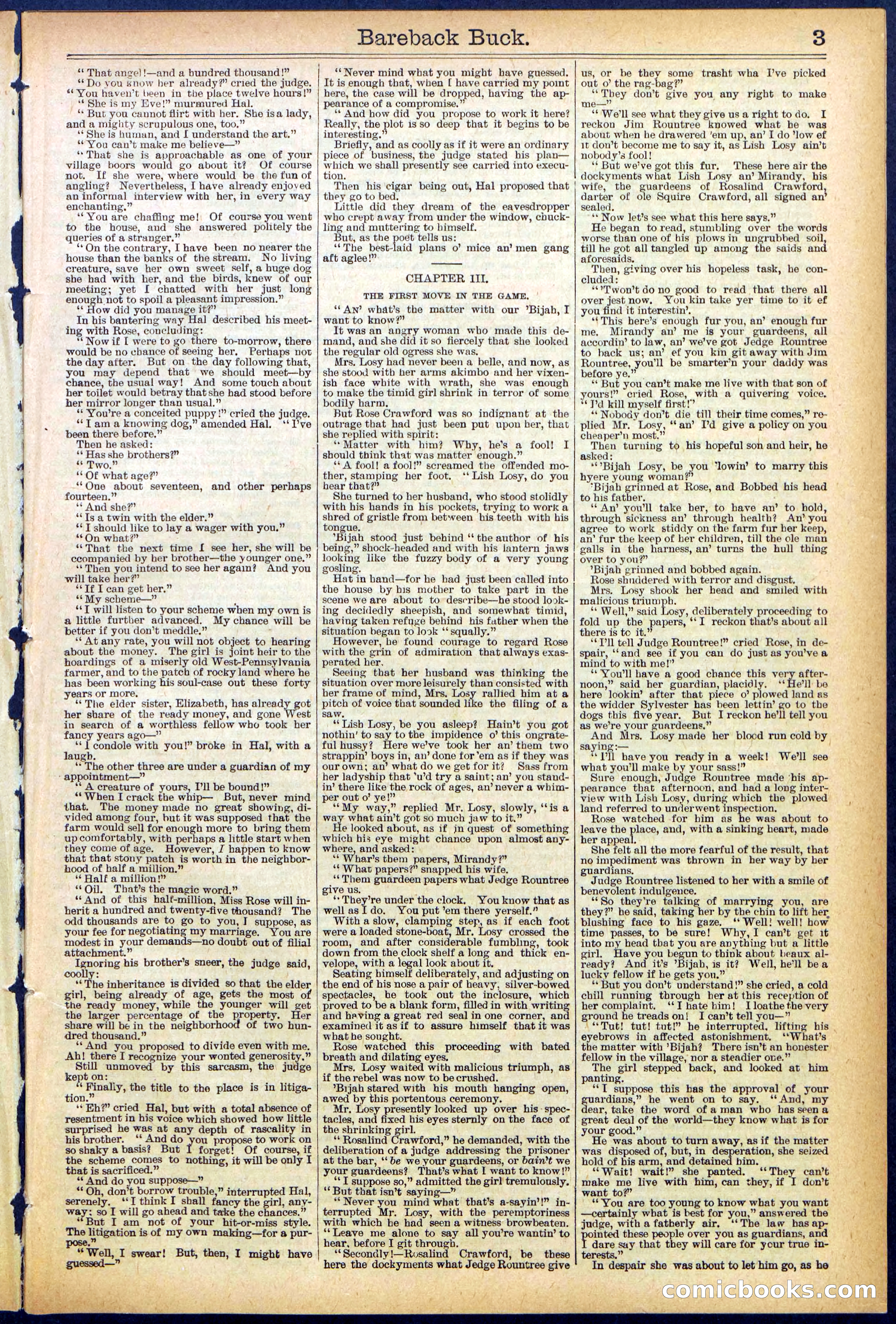 Beadle's Dime Library, No. 502 — page 3 of 32