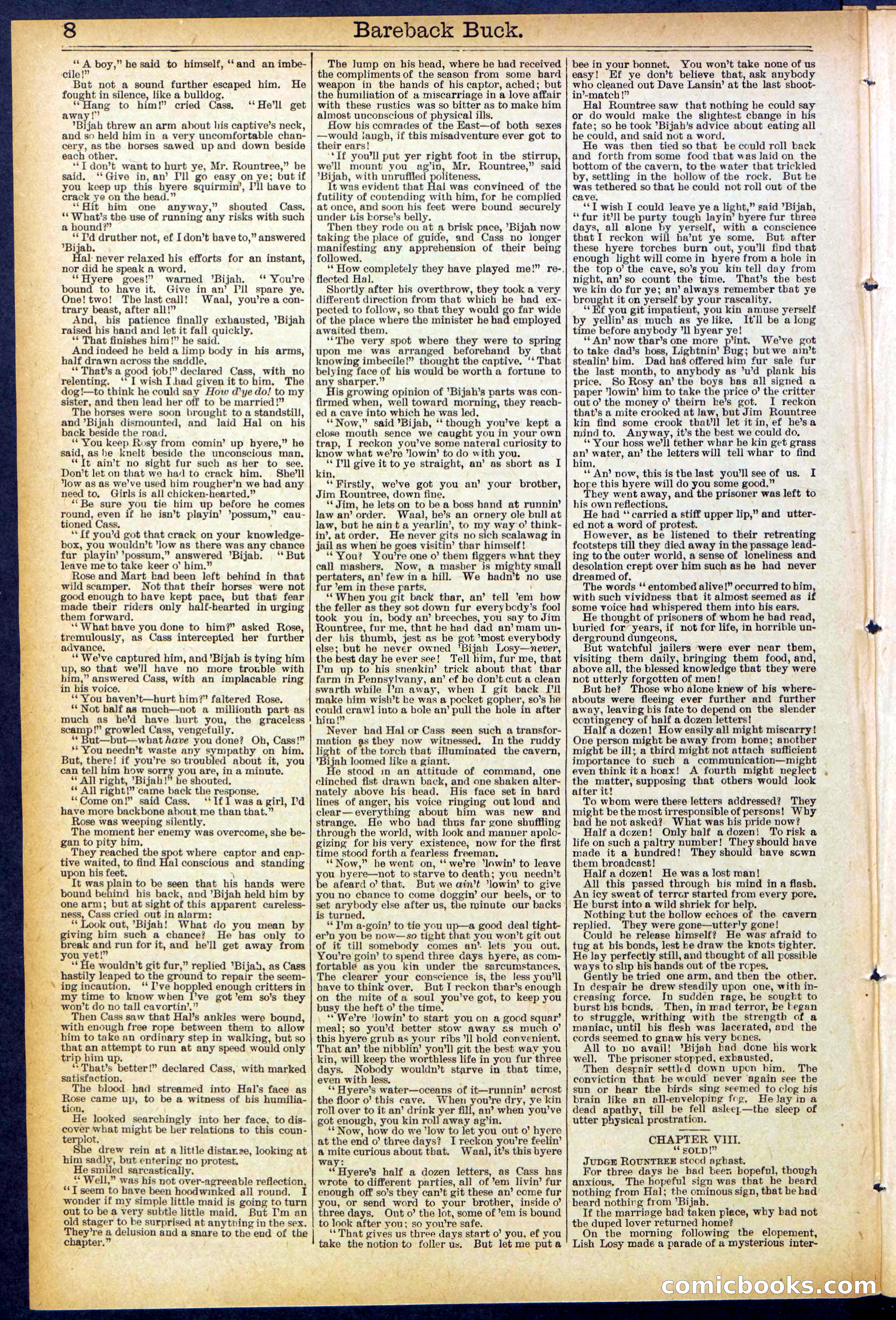 Beadle's Dime Library, No. 502 — page 8 of 32
