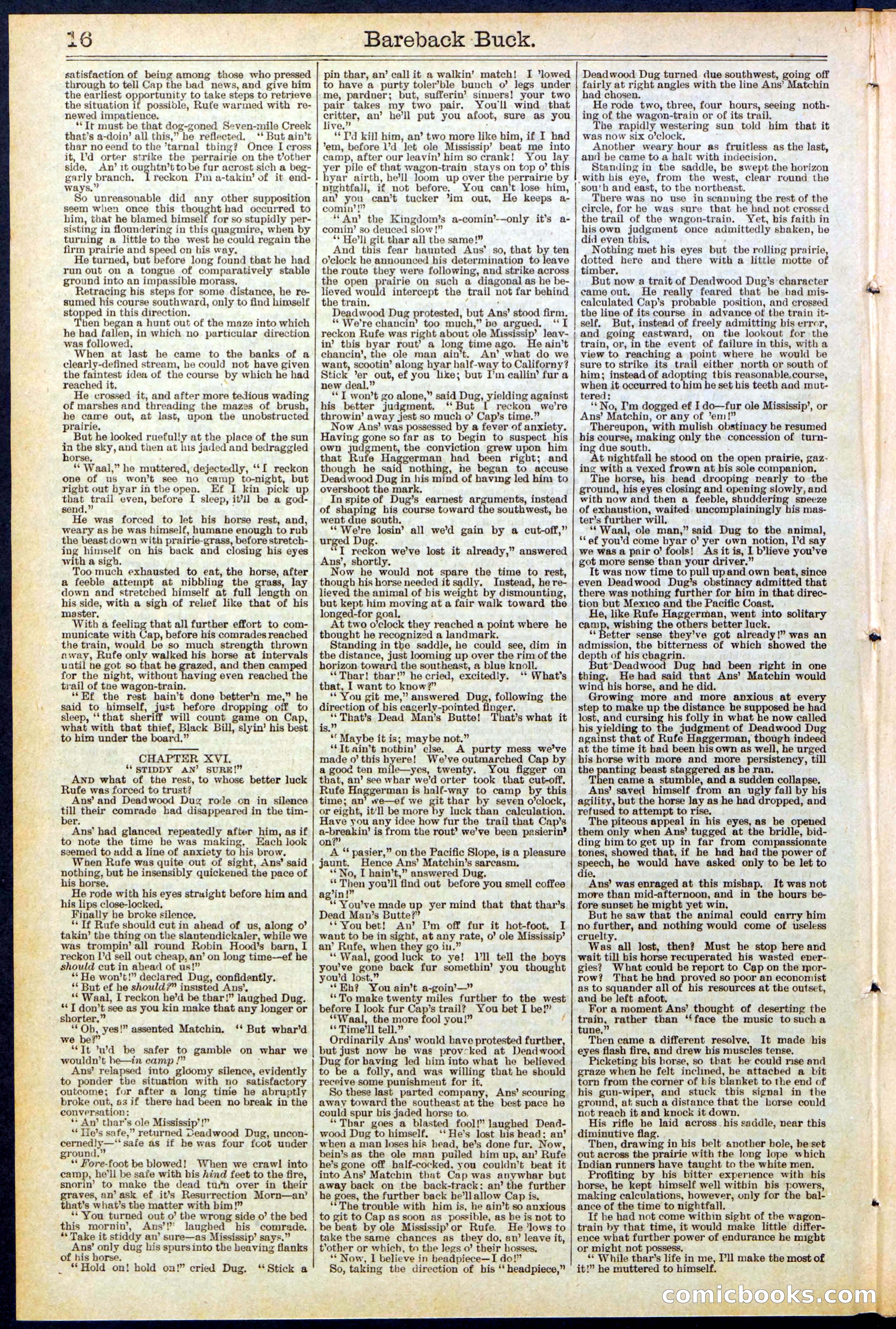 Beadle's Dime Library, No. 502 — page 16 of 32
