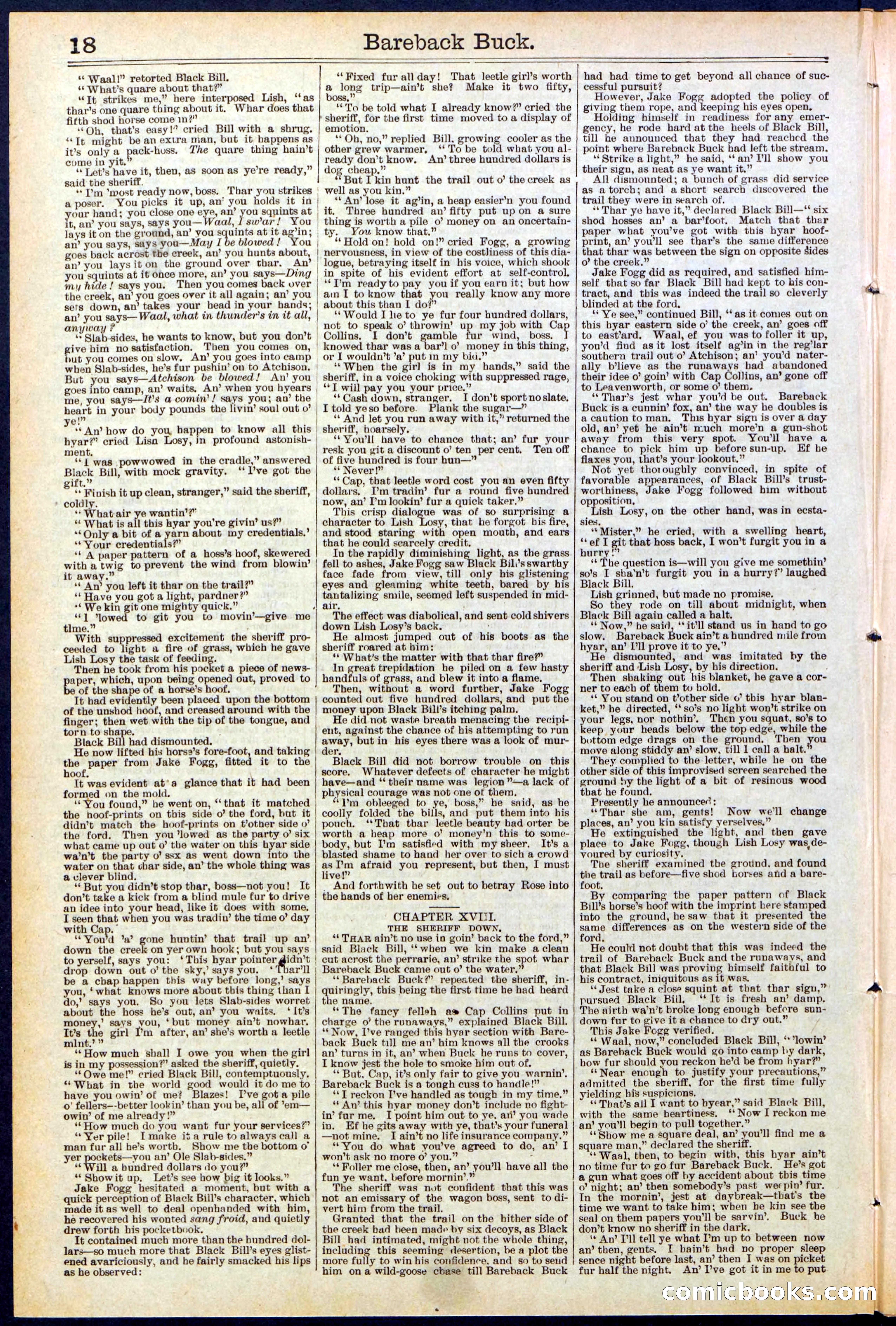 Beadle's Dime Library, No. 502 — page 18 of 32