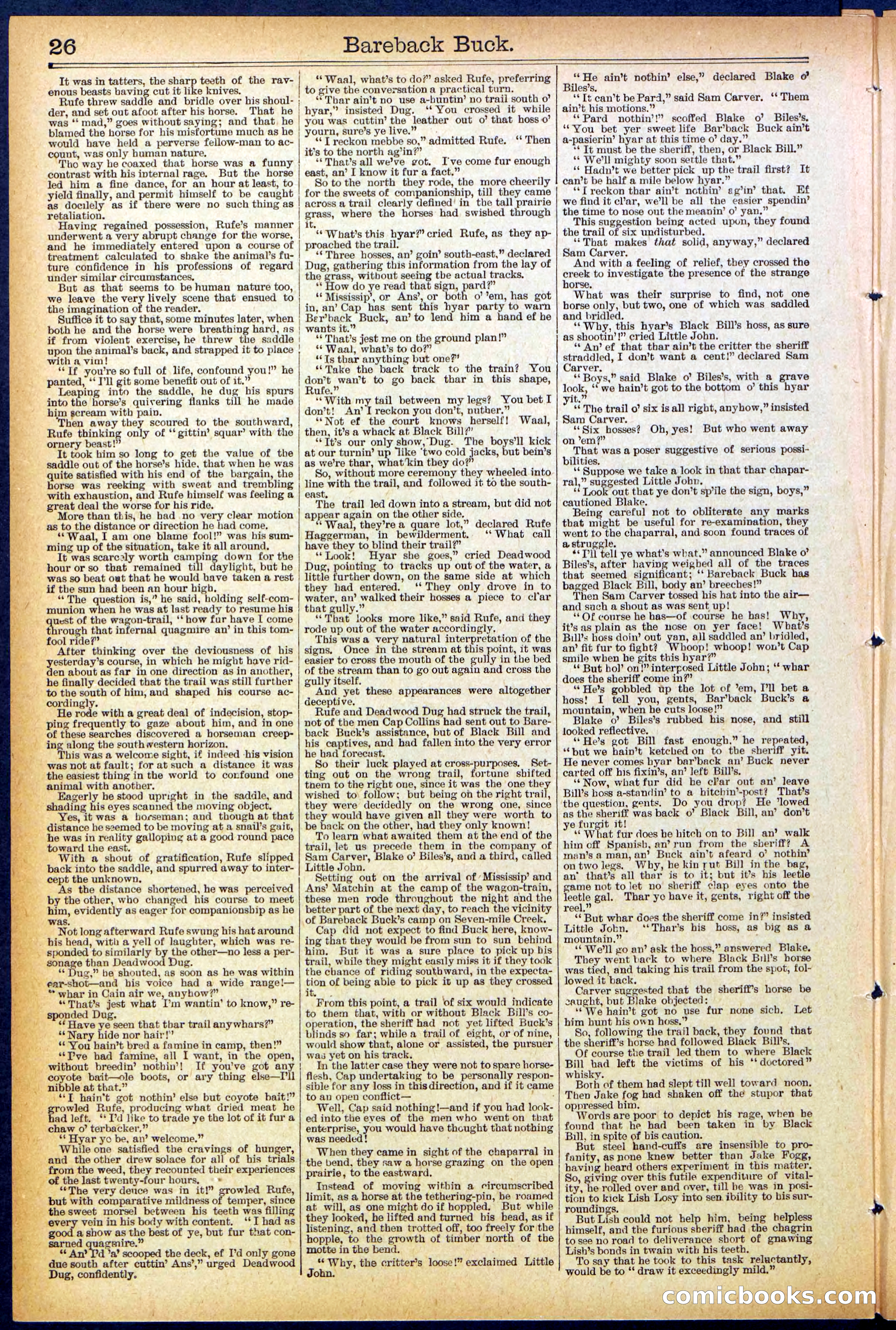 Beadle's Dime Library, No. 502 — page 26 of 32