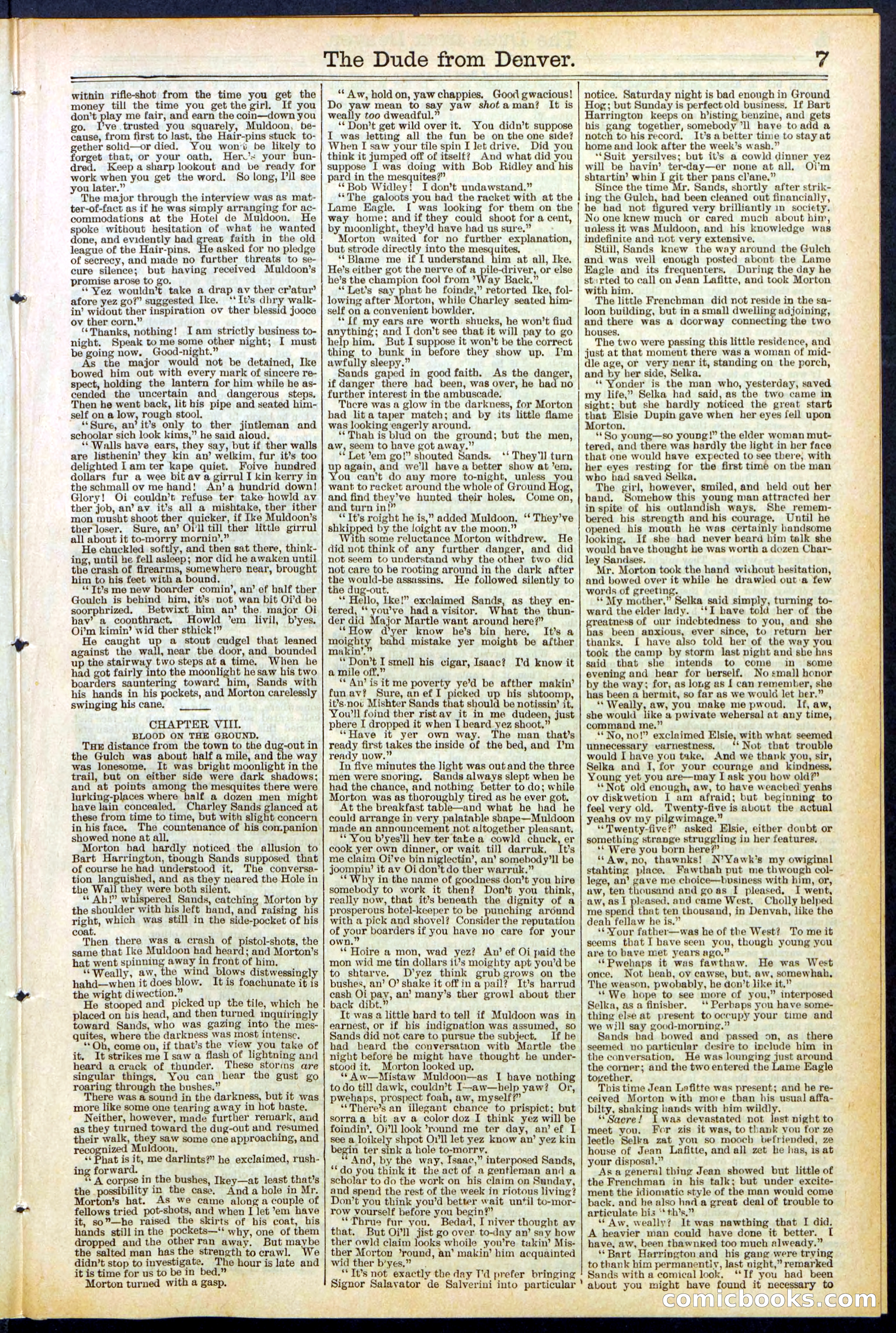 Beadle's New York Dime Library, No. 503 — page 7 of 32